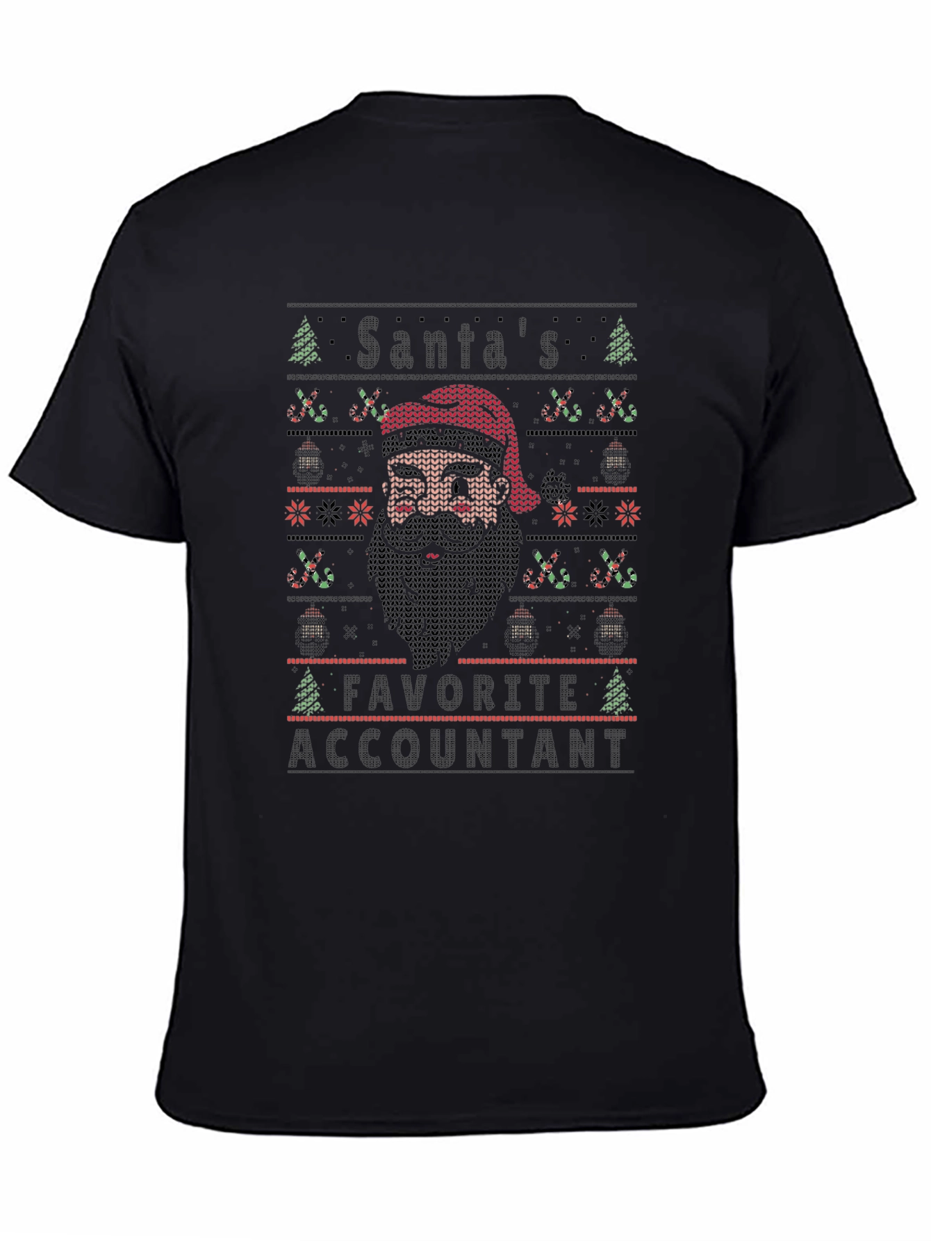 Santas Favorite Accountant Ugly Christmas Sweater T-Shirt