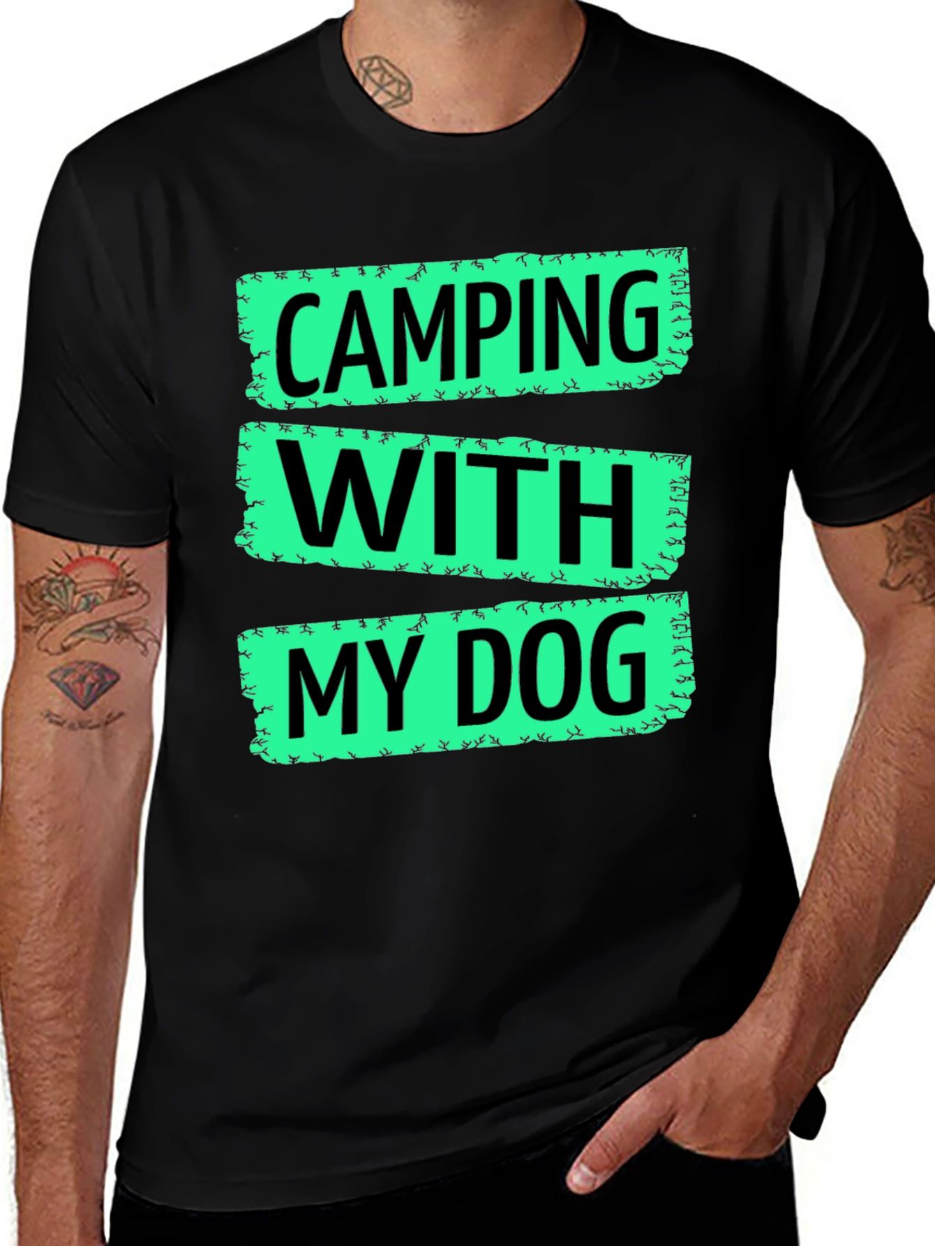 Camping With My Dog T-Shirt