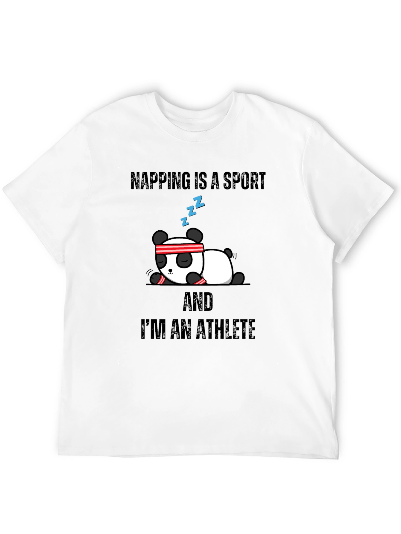 Napping is a Sport Athlete Panda Graphic Tee