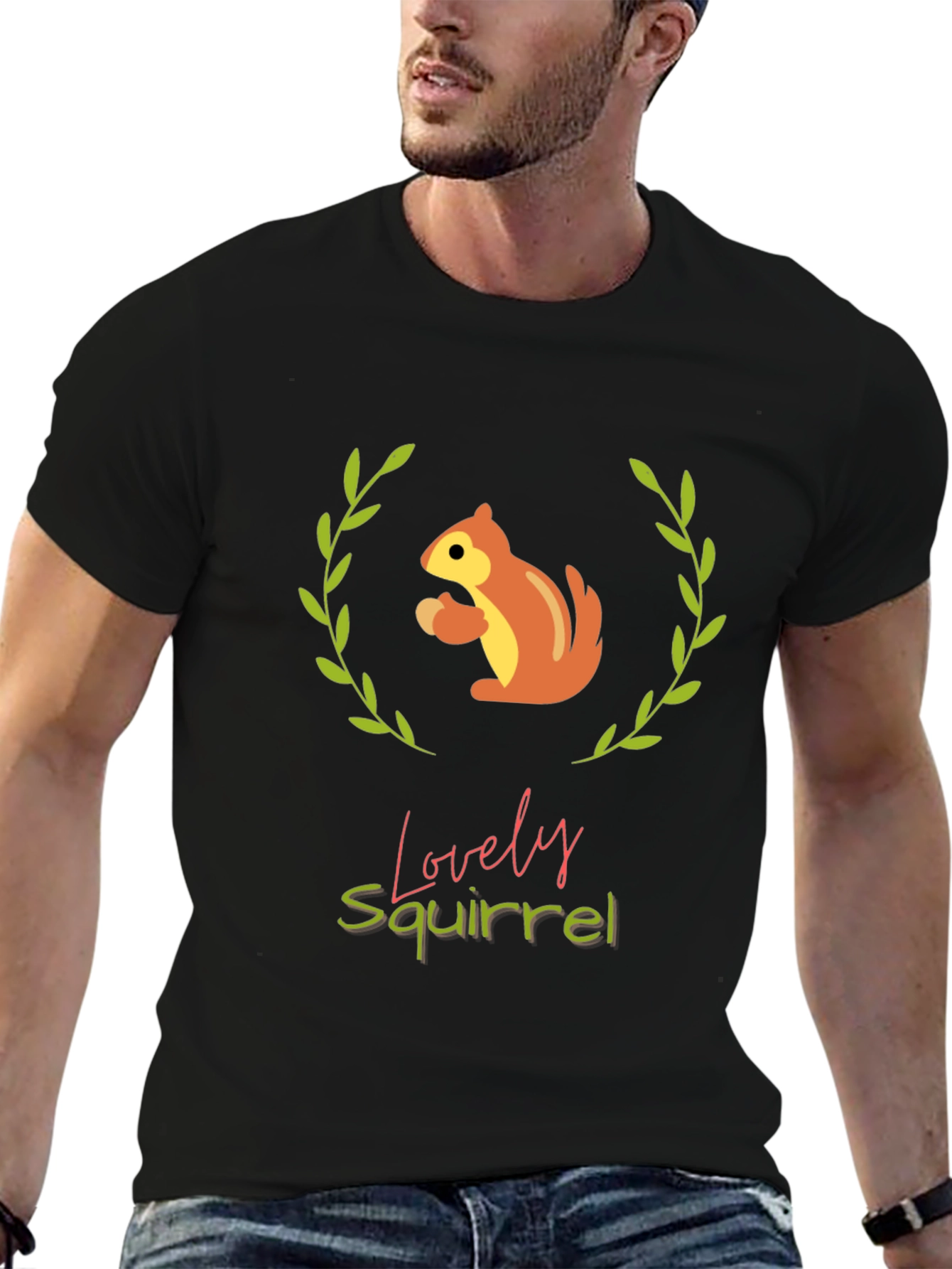 Lovely Squirrel Graphic Tee - Comfort & Style
