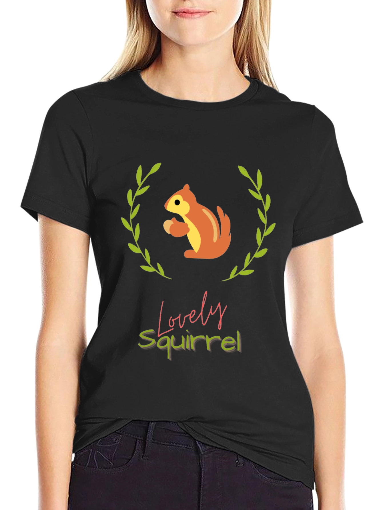 Lovely Squirrel Graphic Tee - Comfort & Style