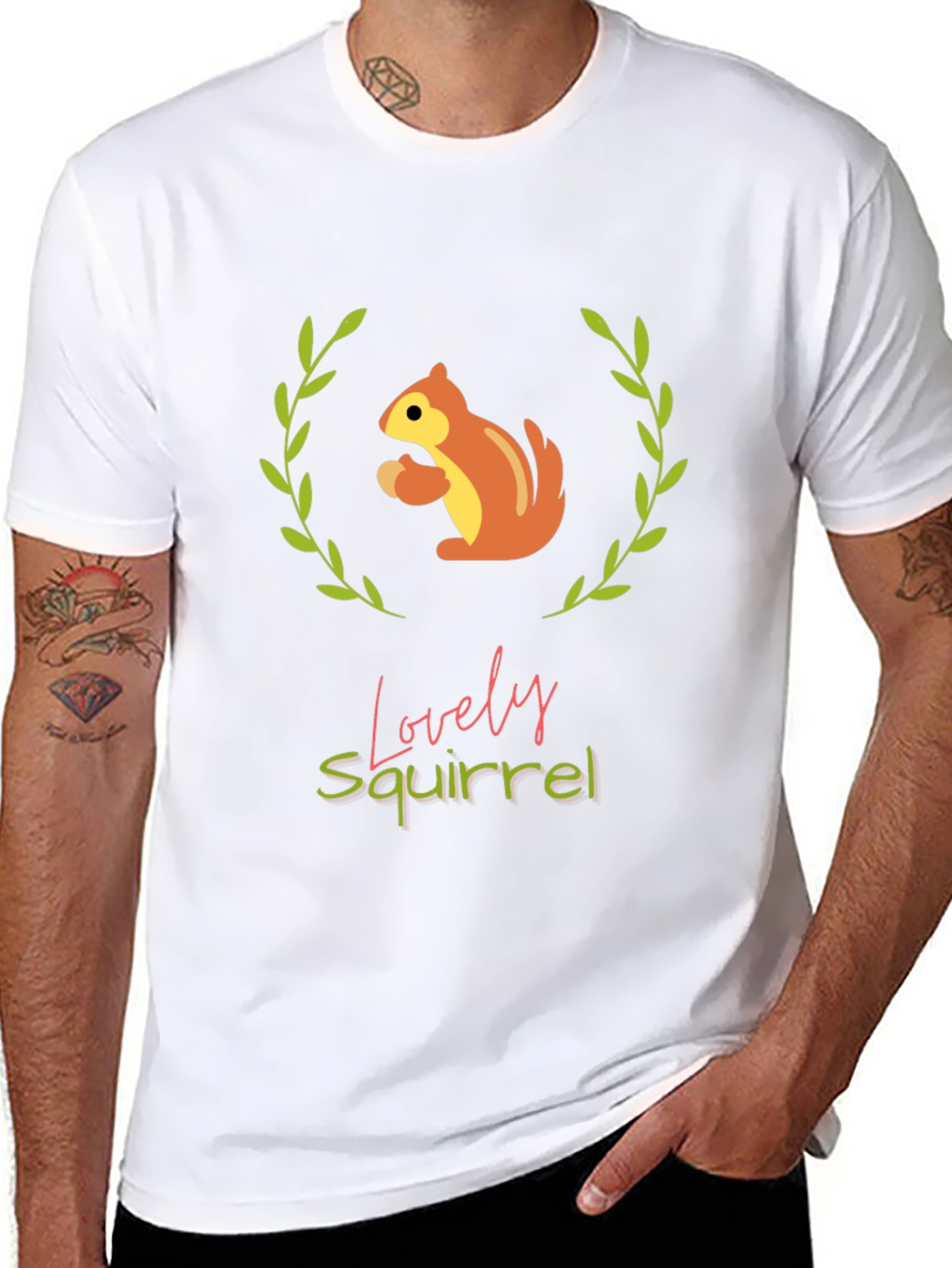 Lovely Squirrel Graphic Tee - Comfort & Style