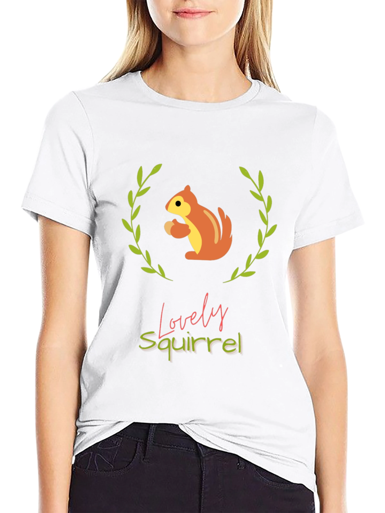 Lovely Squirrel Graphic Tee - Comfort & Style