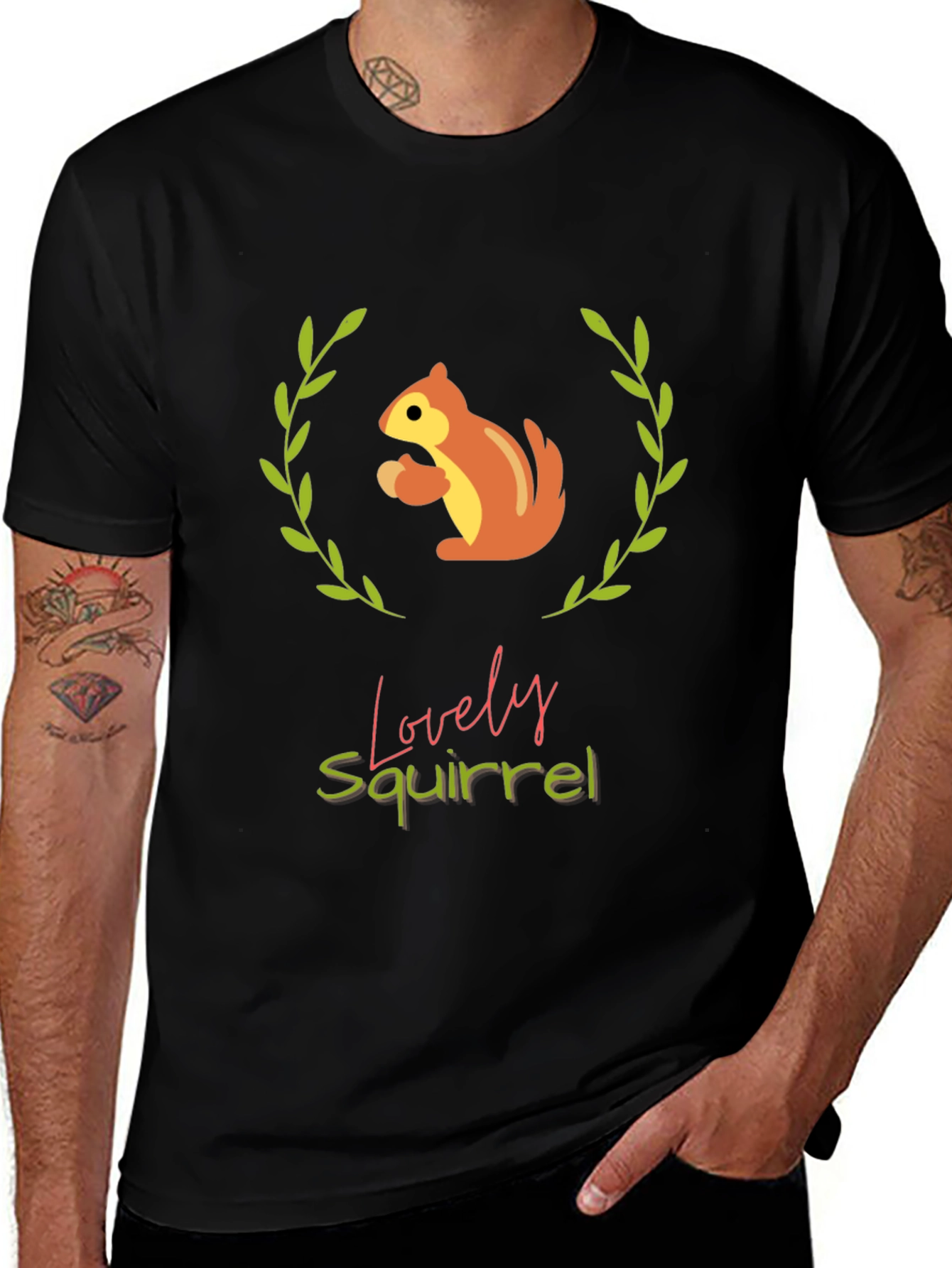 Lovely Squirrel Graphic Tee - Comfort & Style