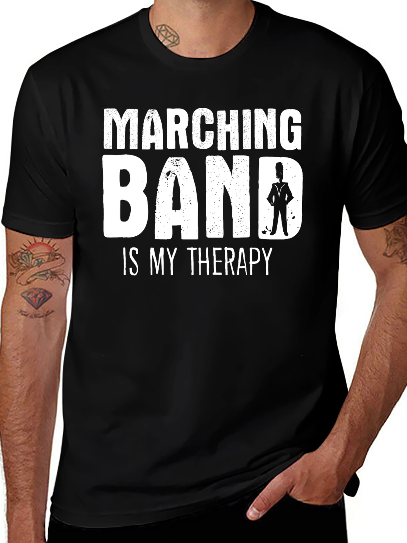 Marching Band Therapy T-Shirt - Black