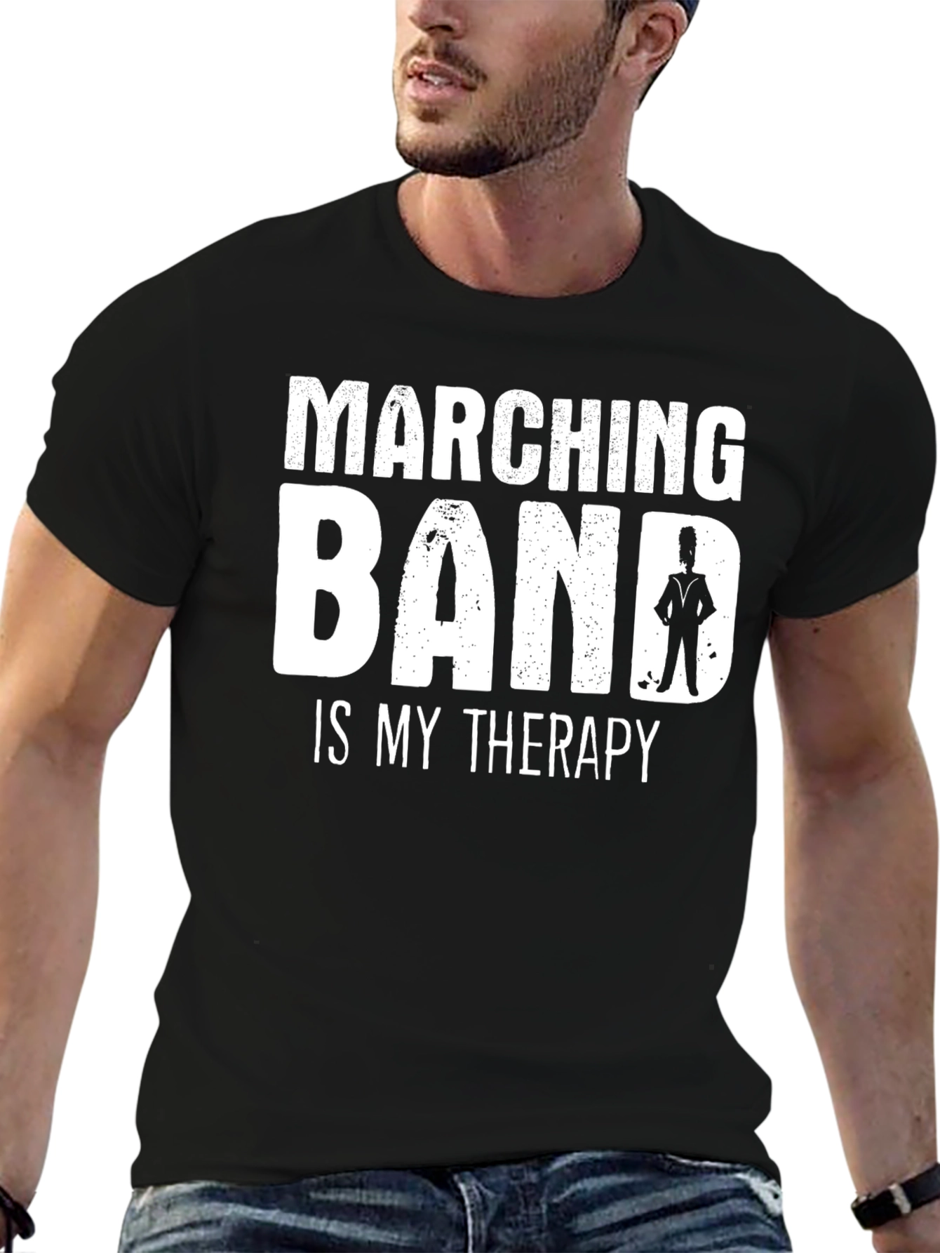 Marching Band Therapy T-Shirt - Black
