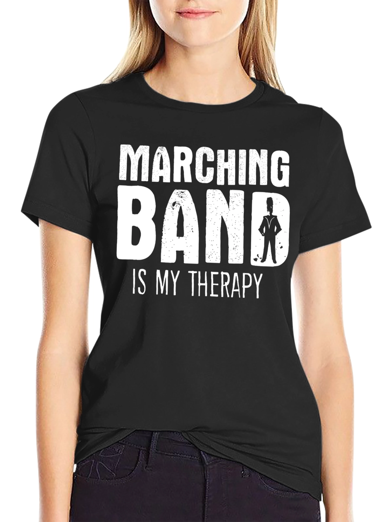 Marching Band Therapy T-Shirt - Black