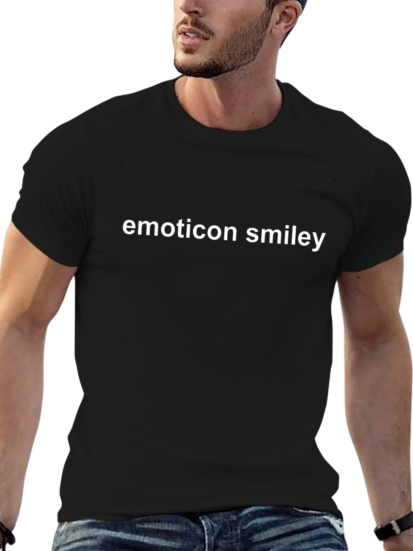 Emoticon Smiley Tee - Classic Black T-Shirt