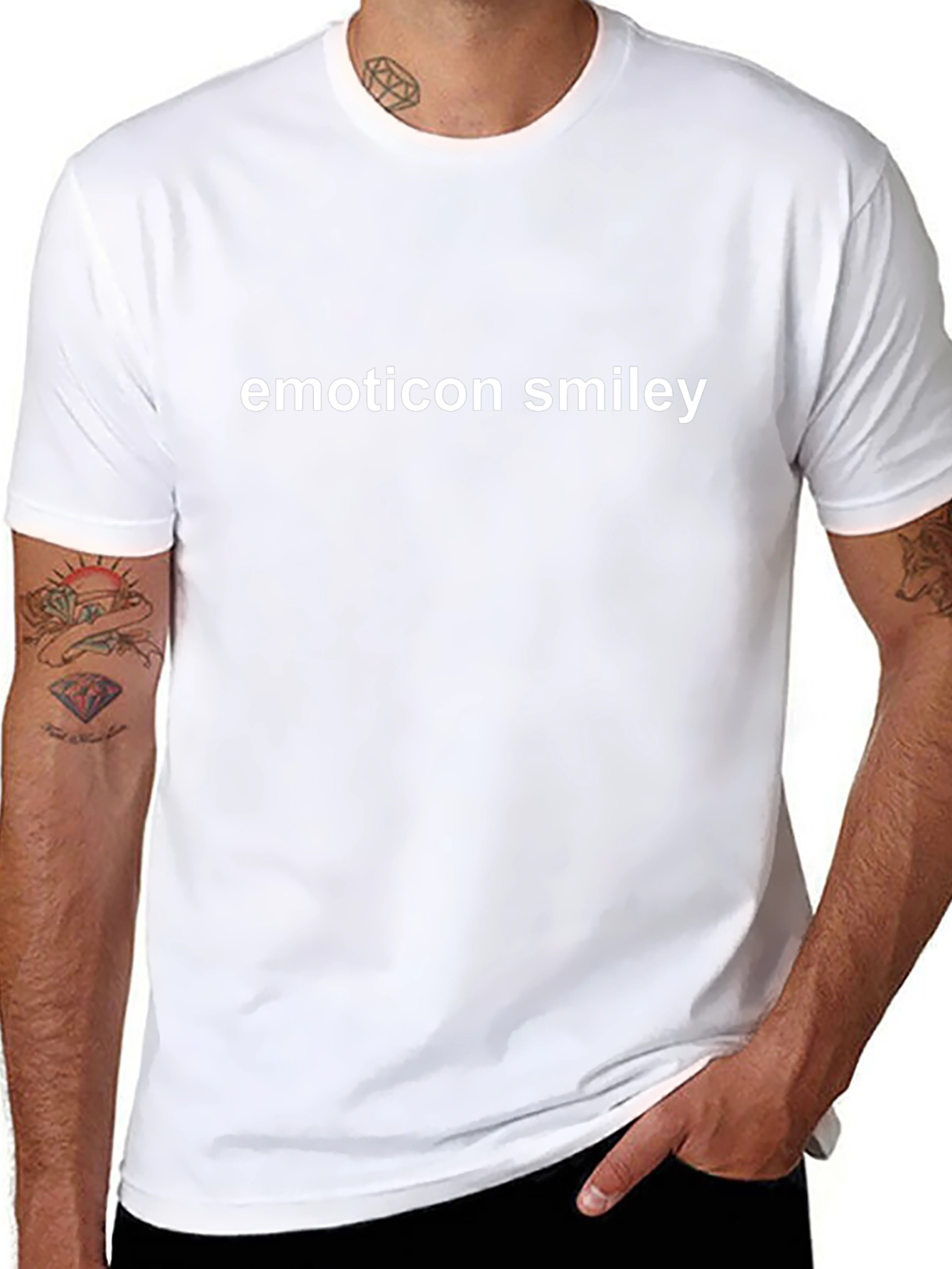 Emoticon Smiley Tee - Classic Black T-Shirt