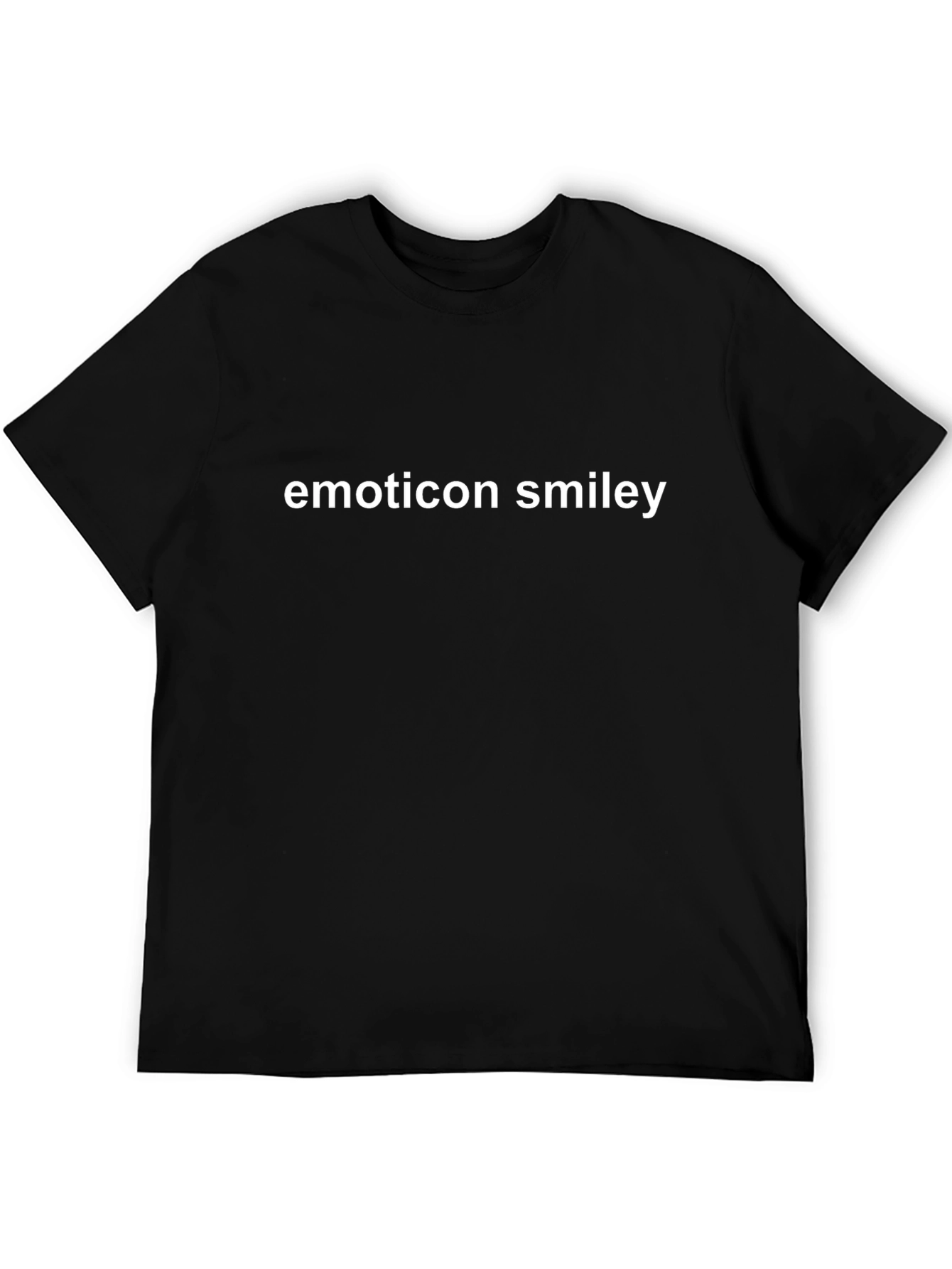 Emoticon Smiley Tee - Classic Black T-Shirt