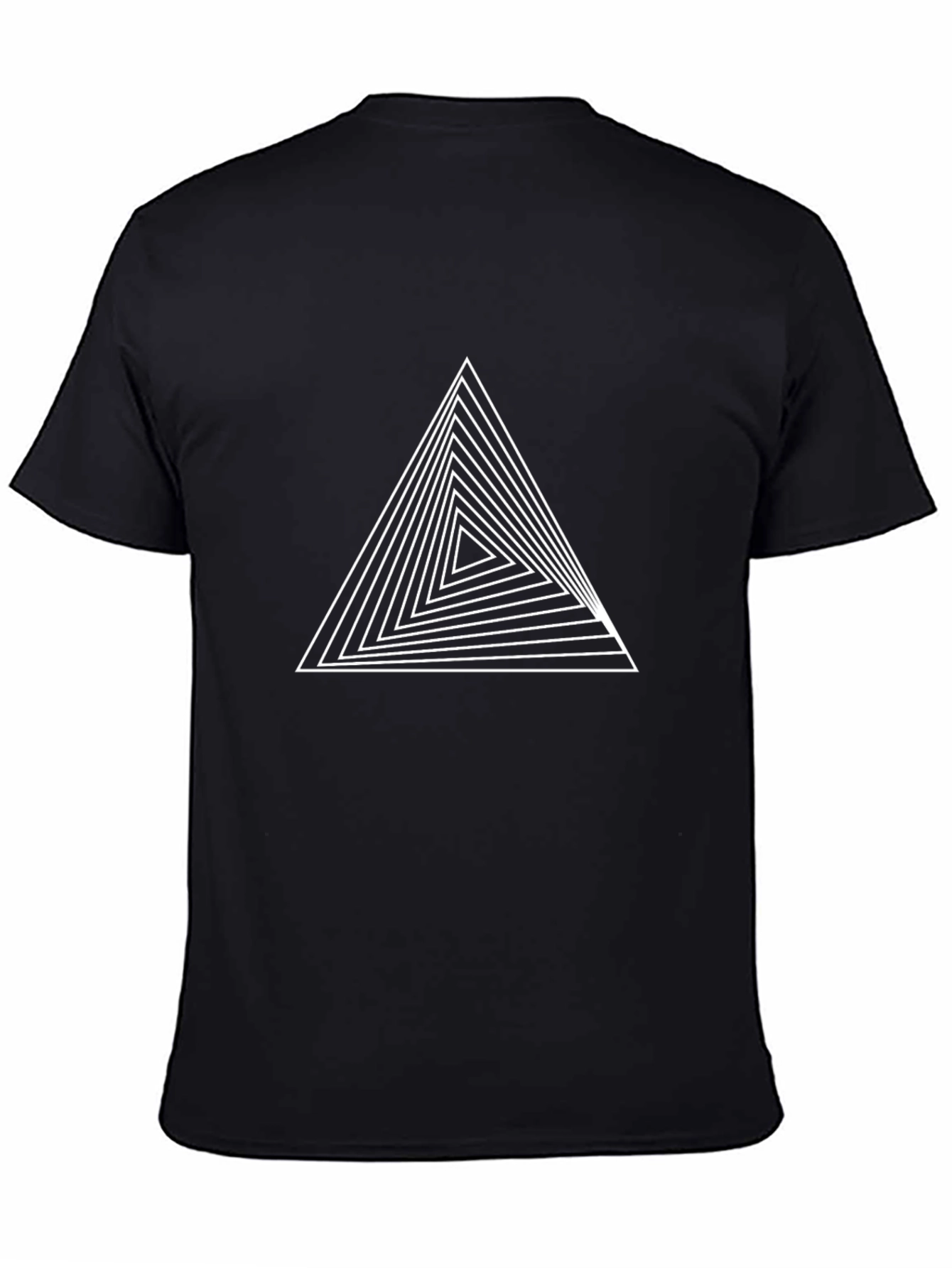 Geometric Triangle Tee - Modern Minimalist Design