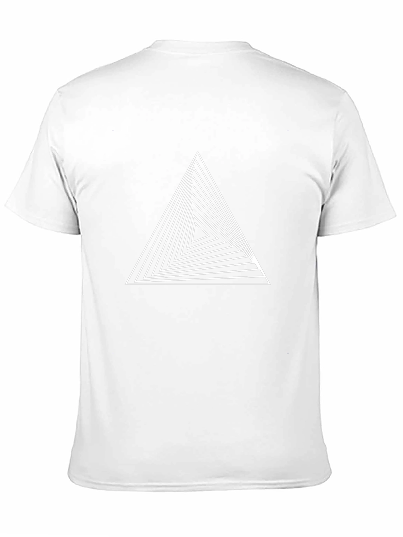 Geometric Triangle Tee - Modern Minimalist Design
