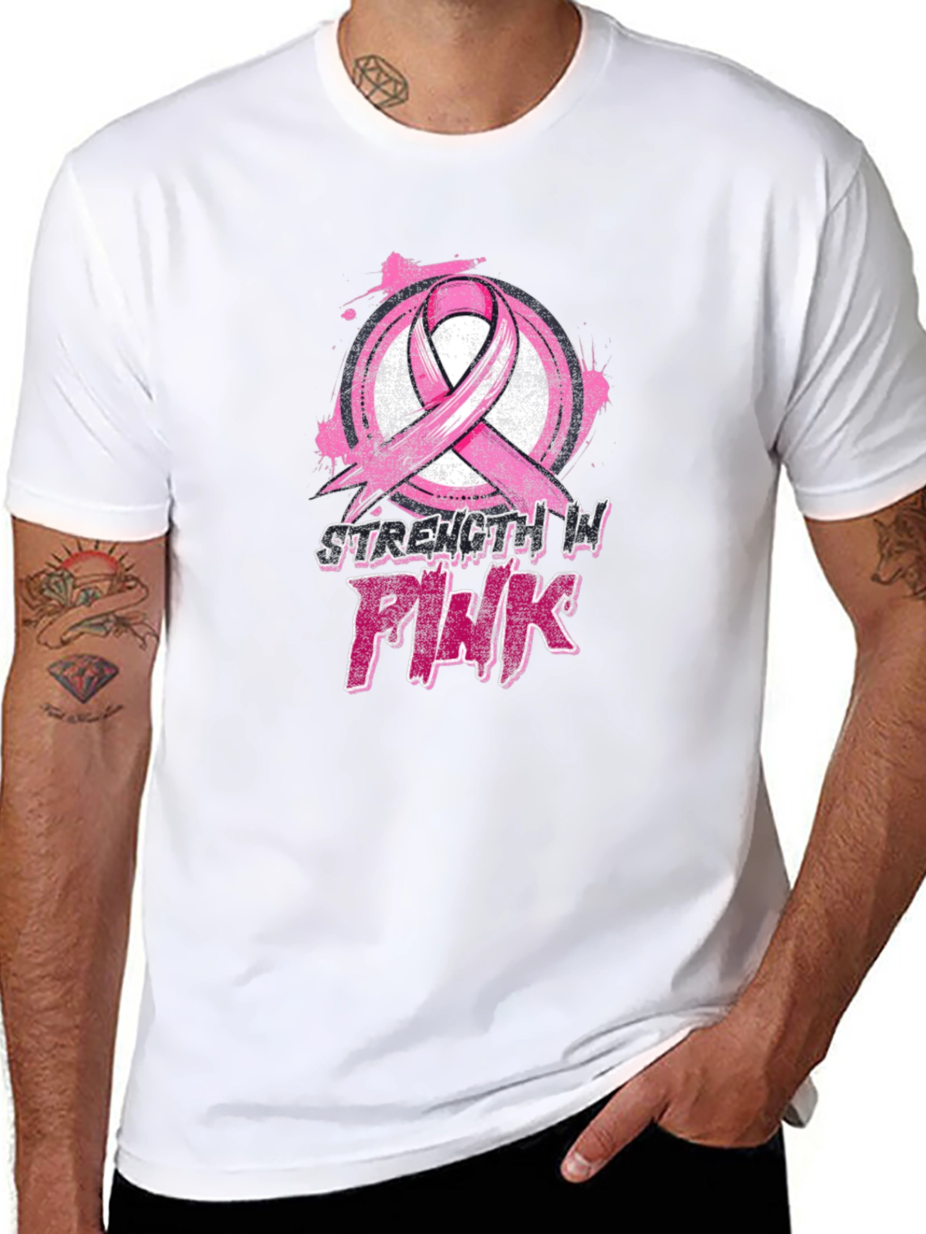 Strength In Pink Breast Cancer Awareness T-Shirt