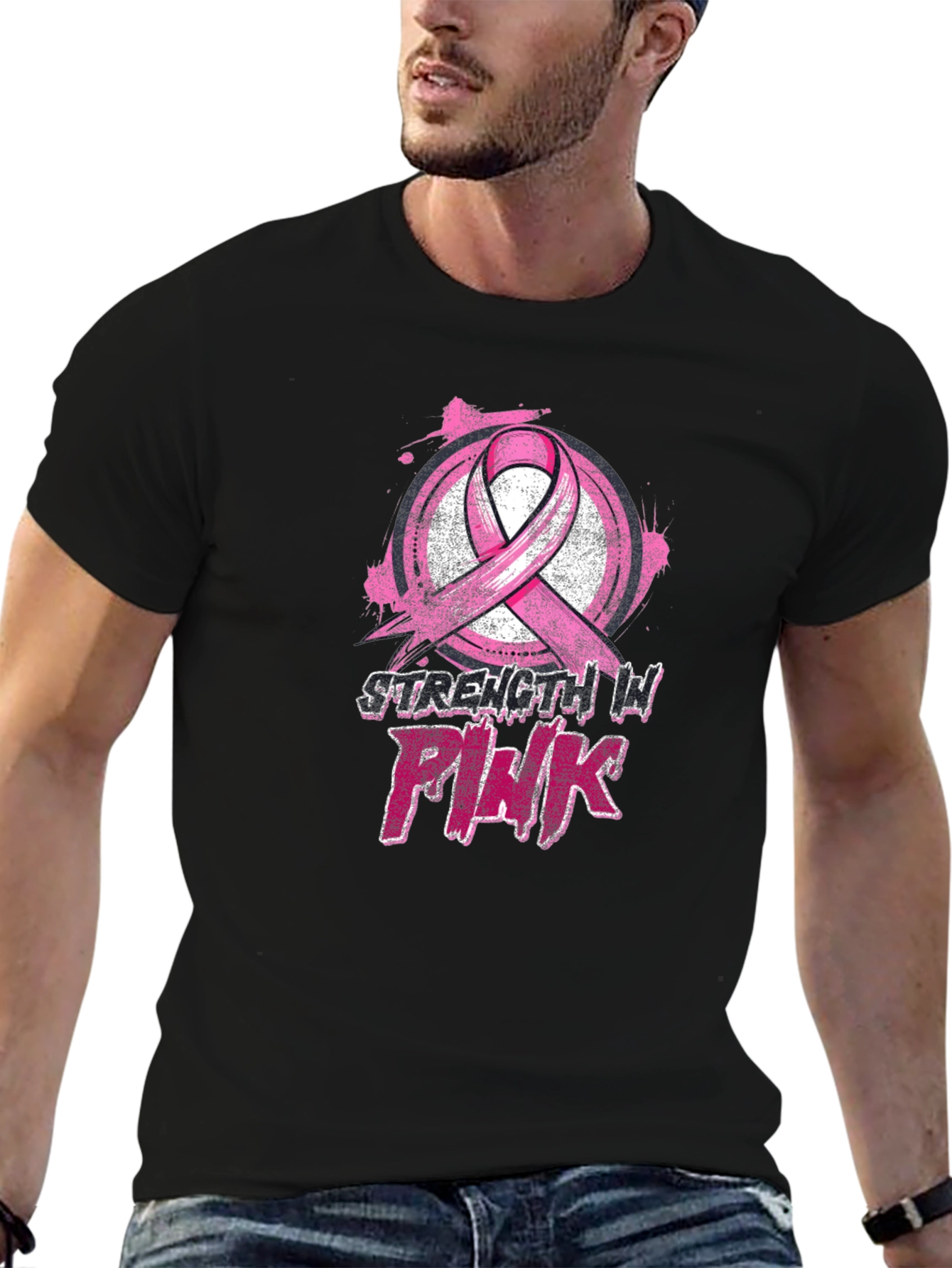 Strength In Pink Breast Cancer Awareness T-Shirt