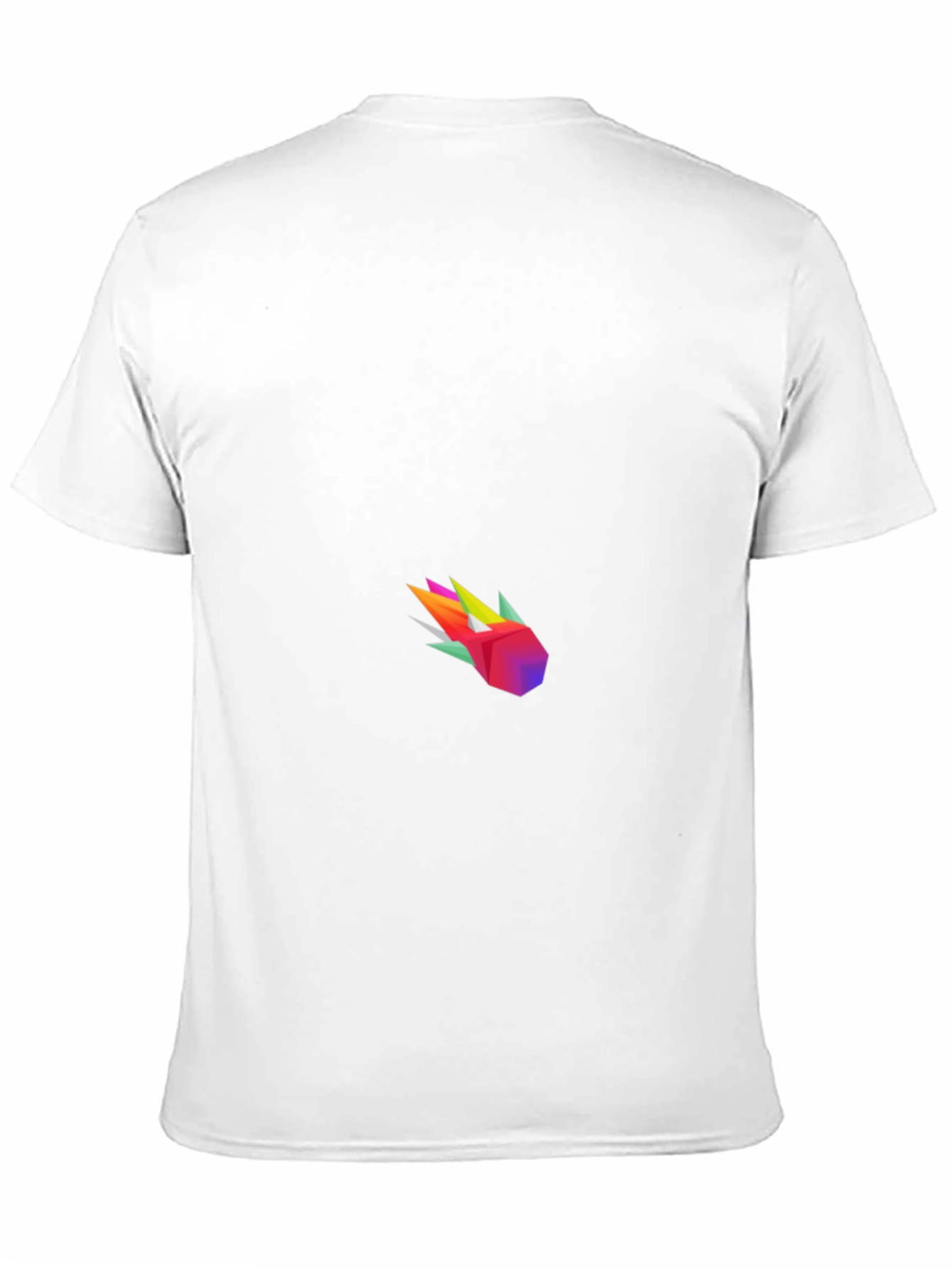 Geometric Comet Graphic Tee - Modern Black T-Shirt