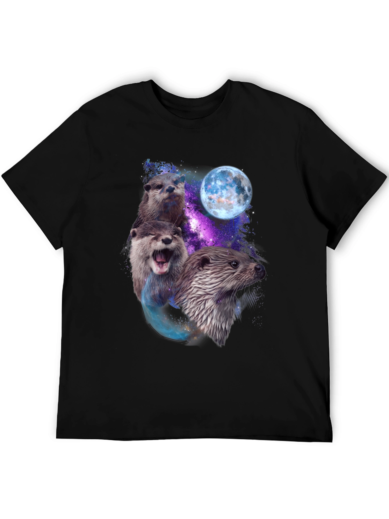 Otter Galaxy Graphic T-Shirt