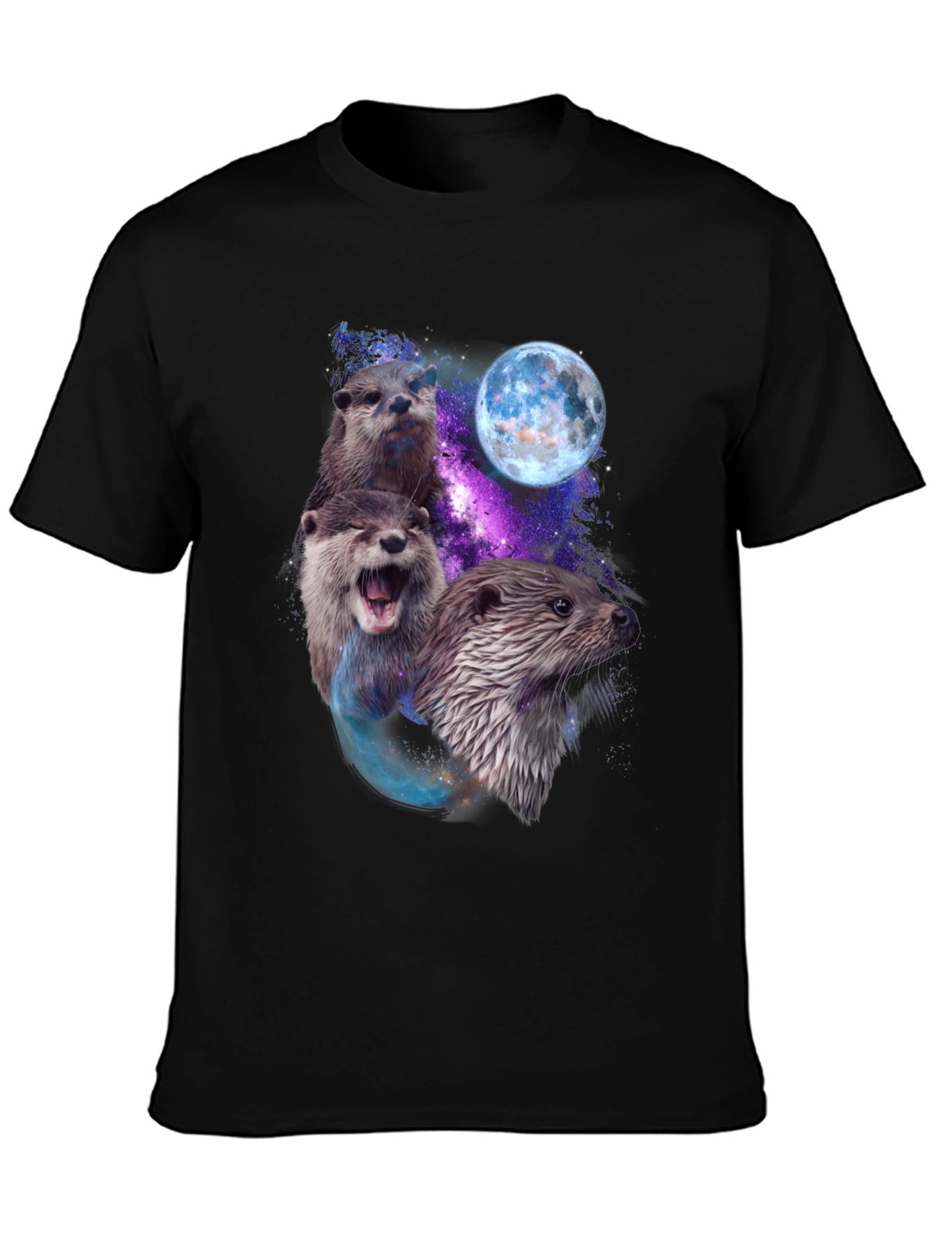 Otter Galaxy Graphic T-Shirt