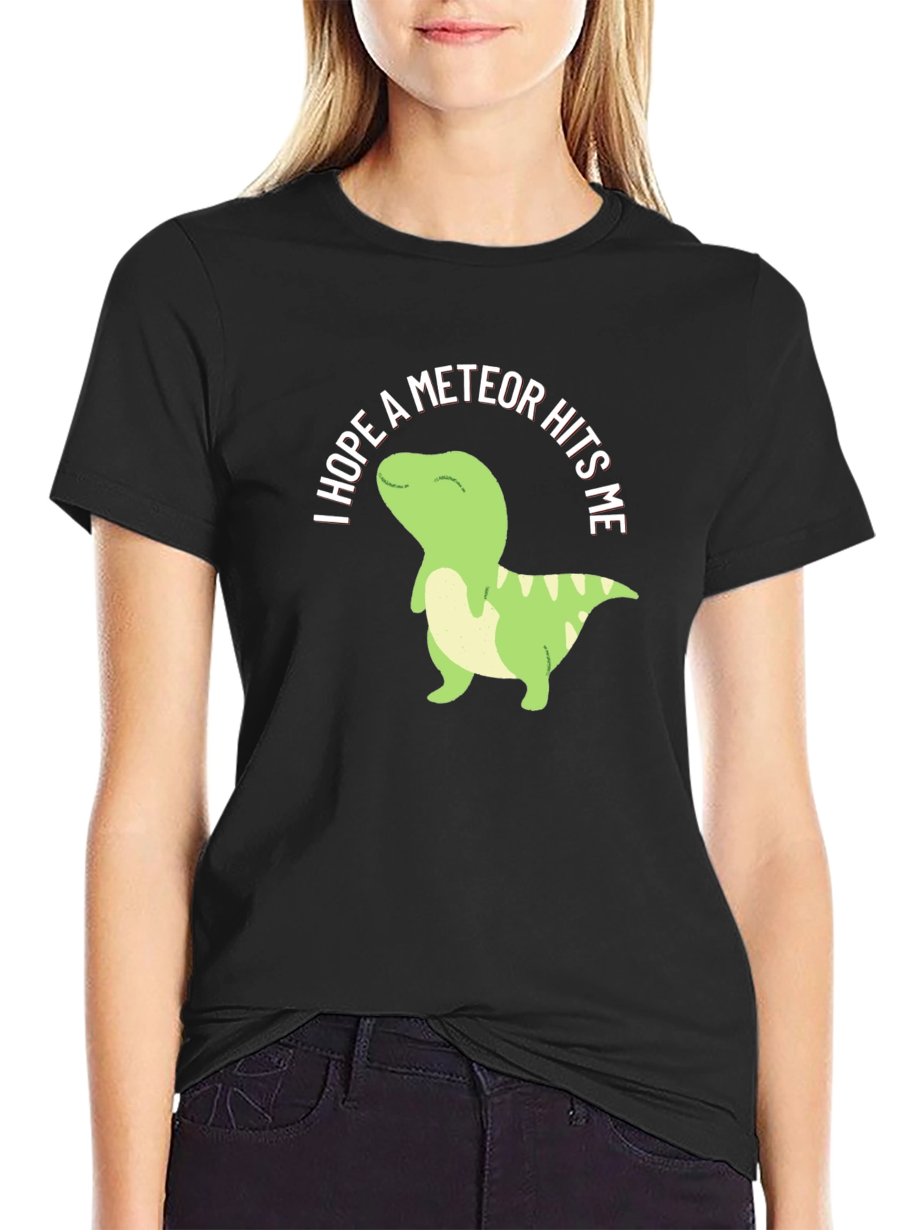 Humorous Dinosaur Meteor Strike T-Shirt