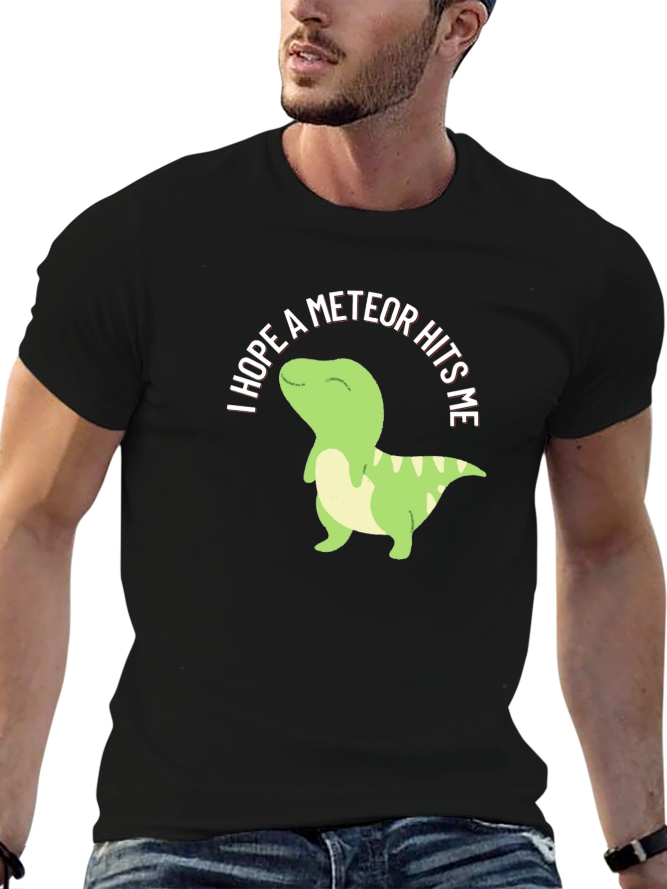 Humorous Dinosaur Meteor Strike T-Shirt