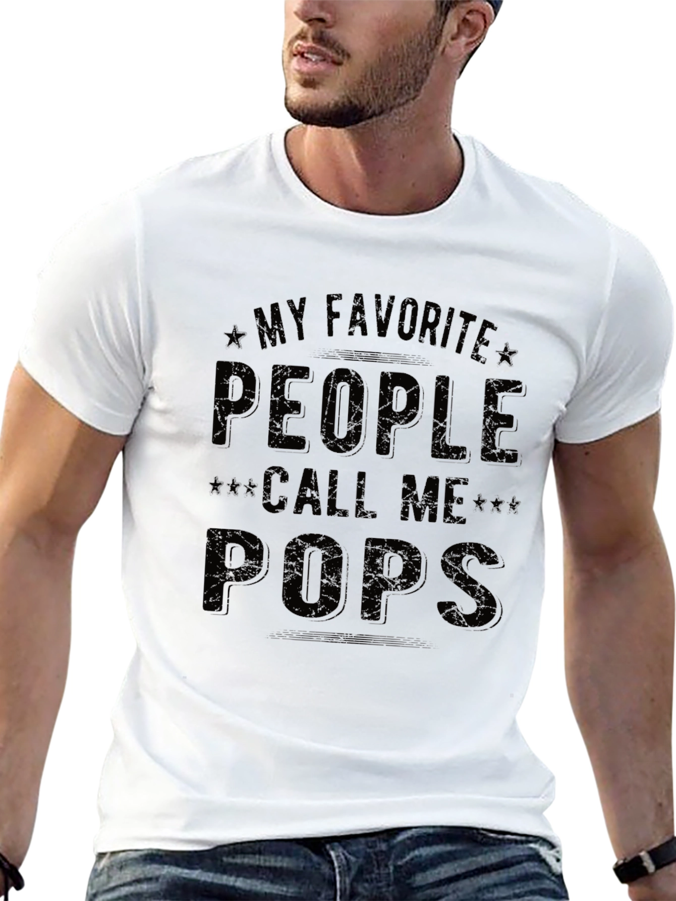 My Favorite People Call Me Pops Graphic T-Shirt