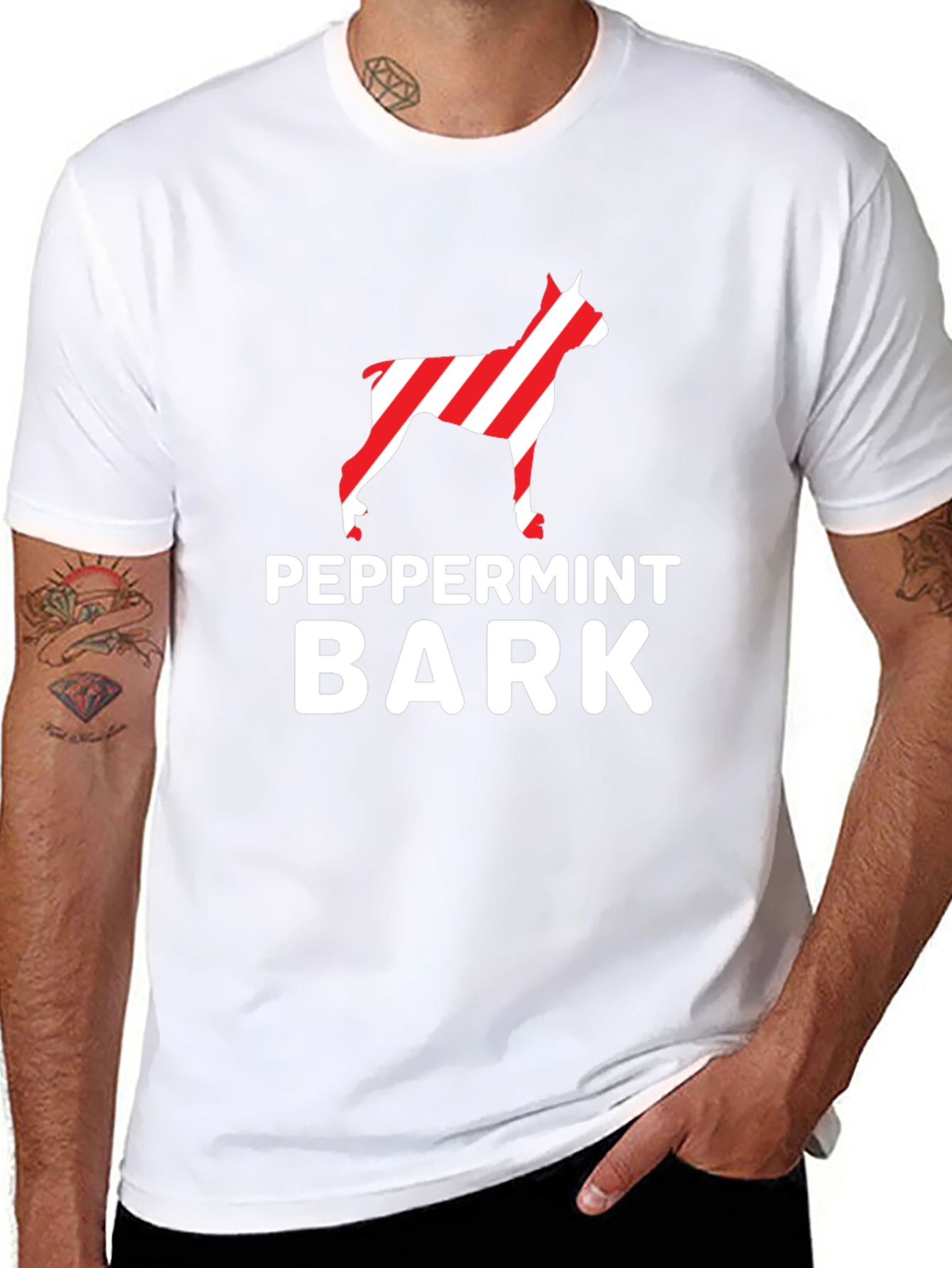 Peppermint Bark Dog Lover T-Shirt
