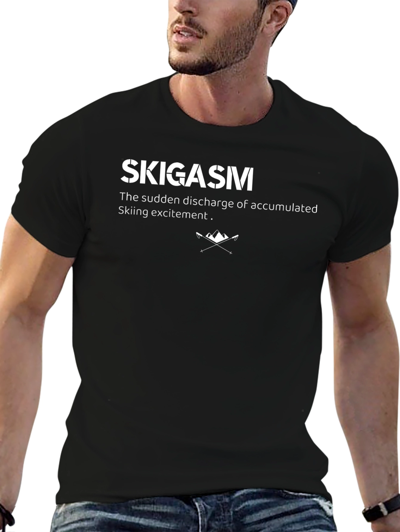 Skigasm T-Shirt - Skiing Excitement Tee