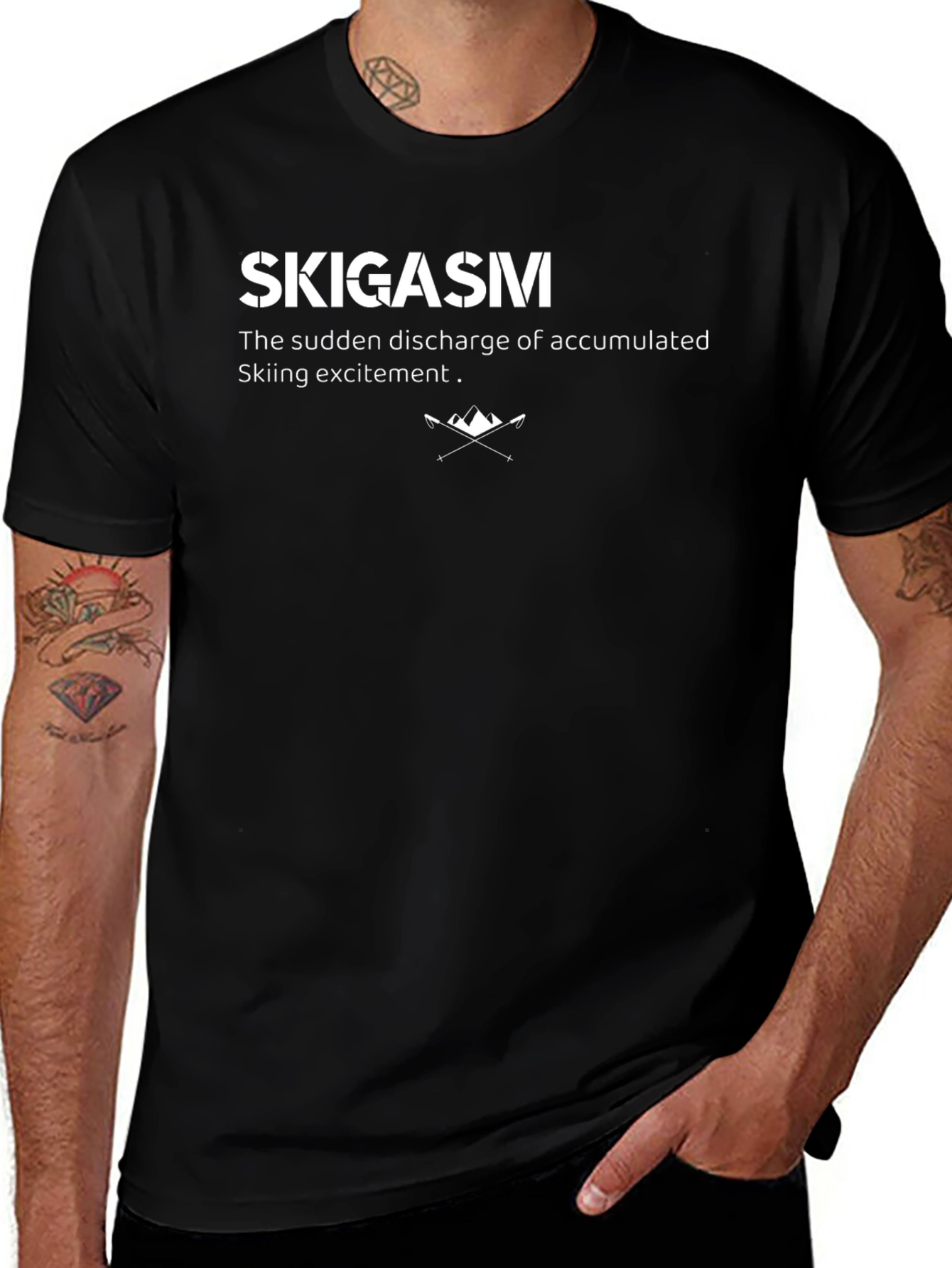 Skigasm T-Shirt - Skiing Excitement Tee