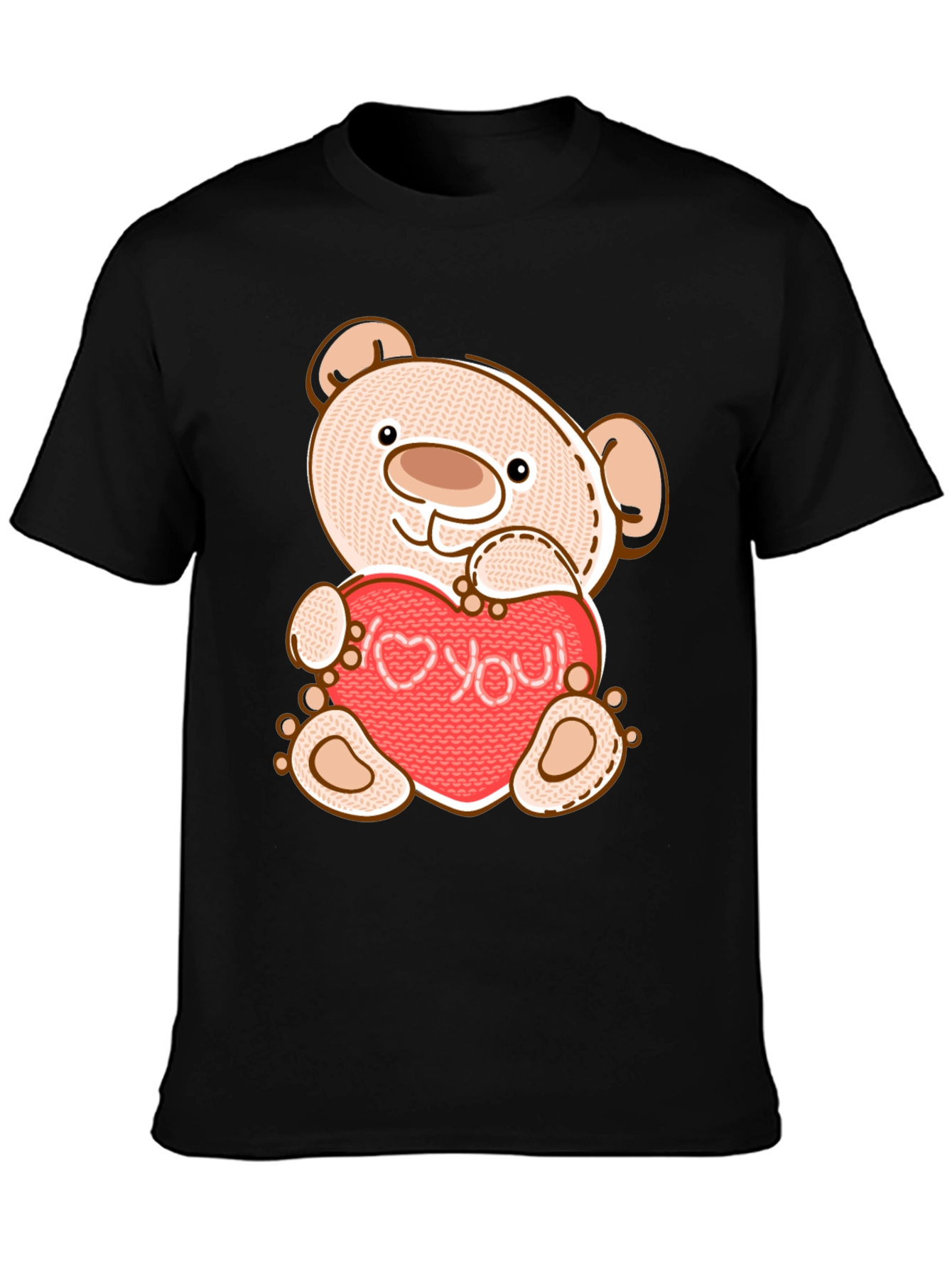 Teddy Bear Holding Love You Heart T-Shirt
