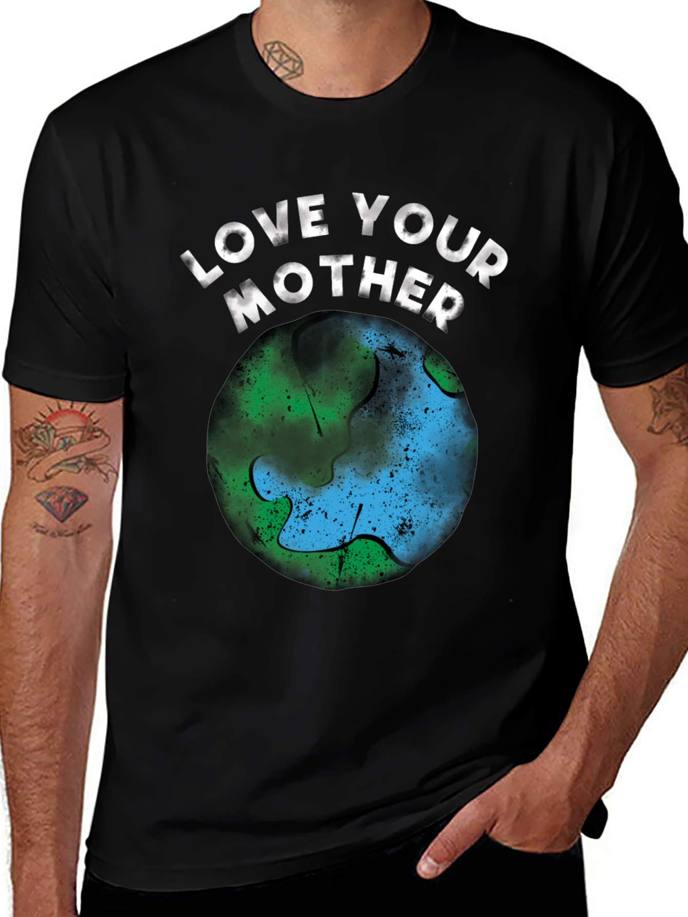 Love Your Mother Earth T-Shirt - Black