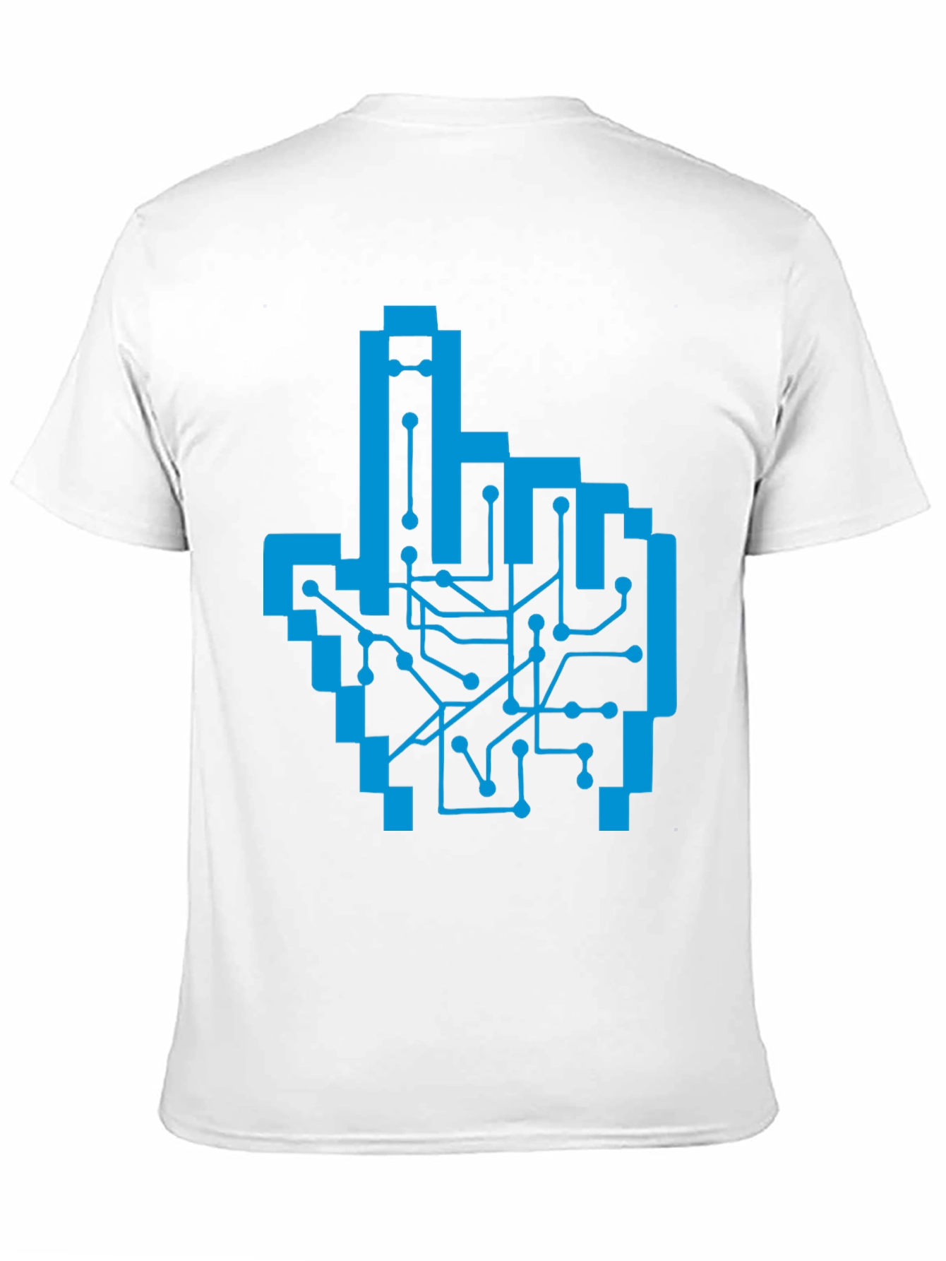 Pixel Hand Circuit Board Graphic Tee - Black