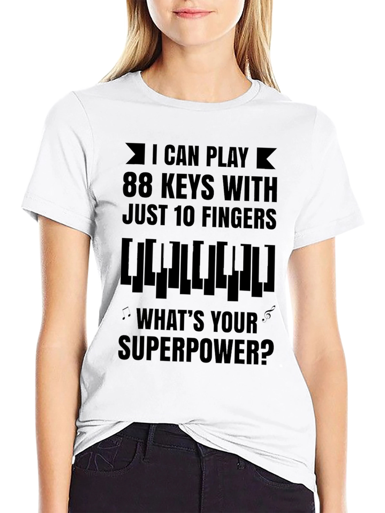 Piano Player Superpower T-Shirt - Musician Gift