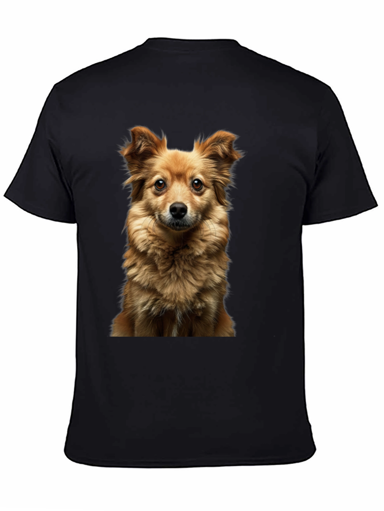 Dog Breed Graphic Print Black T-Shirt