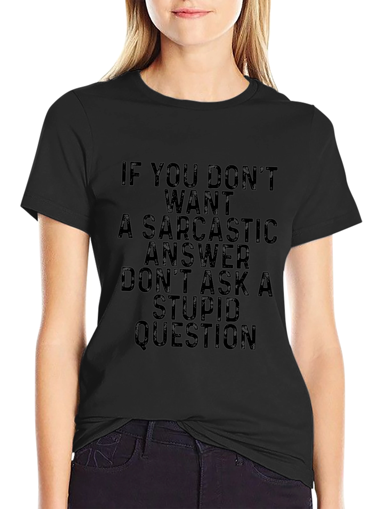 Sarcastic Answer T-Shirt Funny Mens Tee