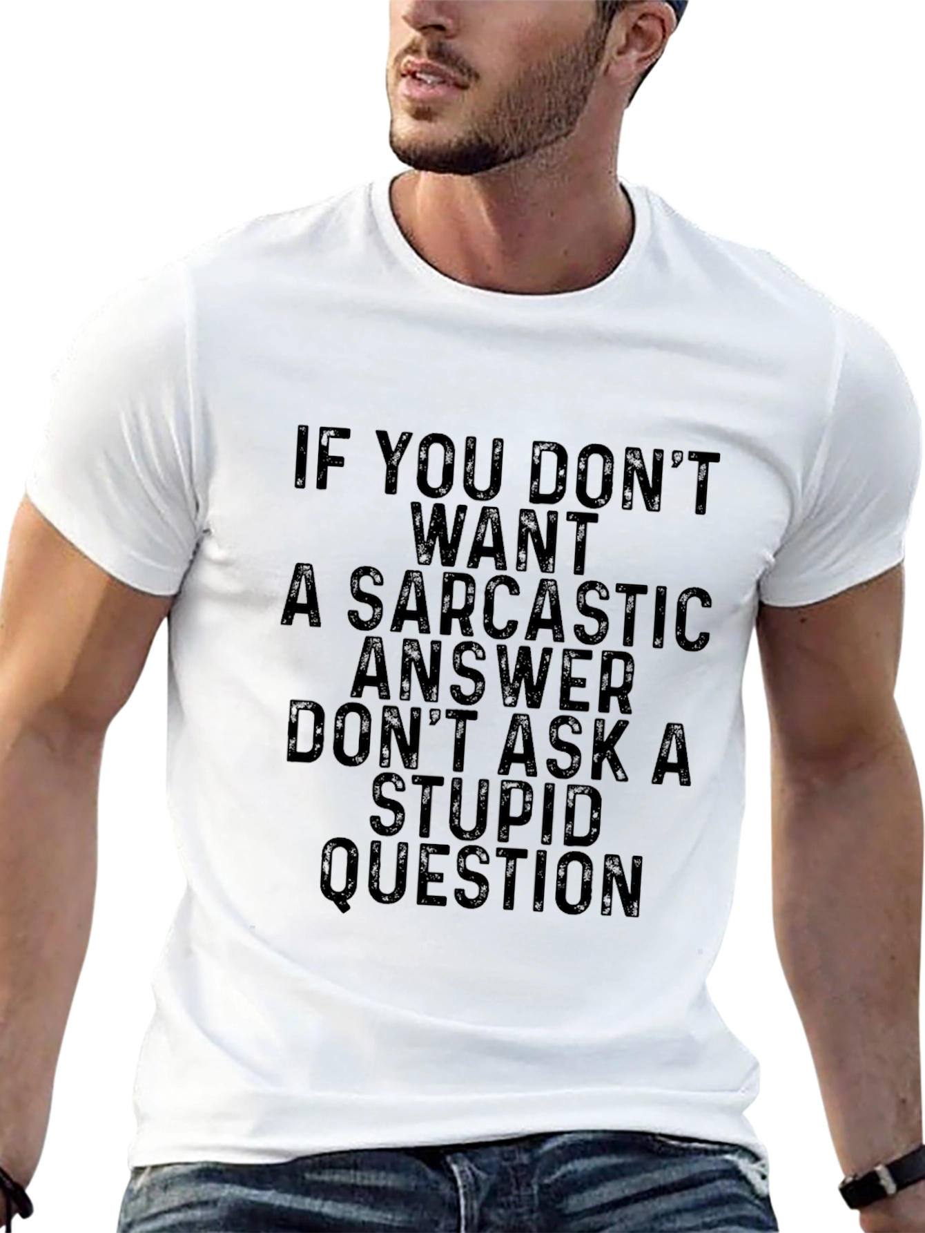Sarcastic Answer T-Shirt Funny Mens Tee