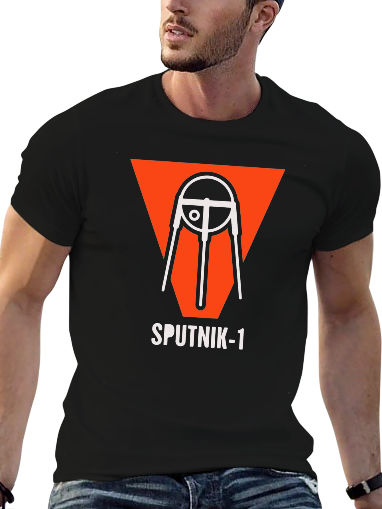 Sputnik-1 Retro T-Shirt - Space Race Era Design