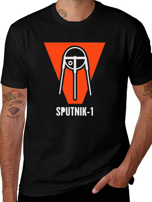 Sputnik-1 Retro T-Shirt - Space Race Era Design
