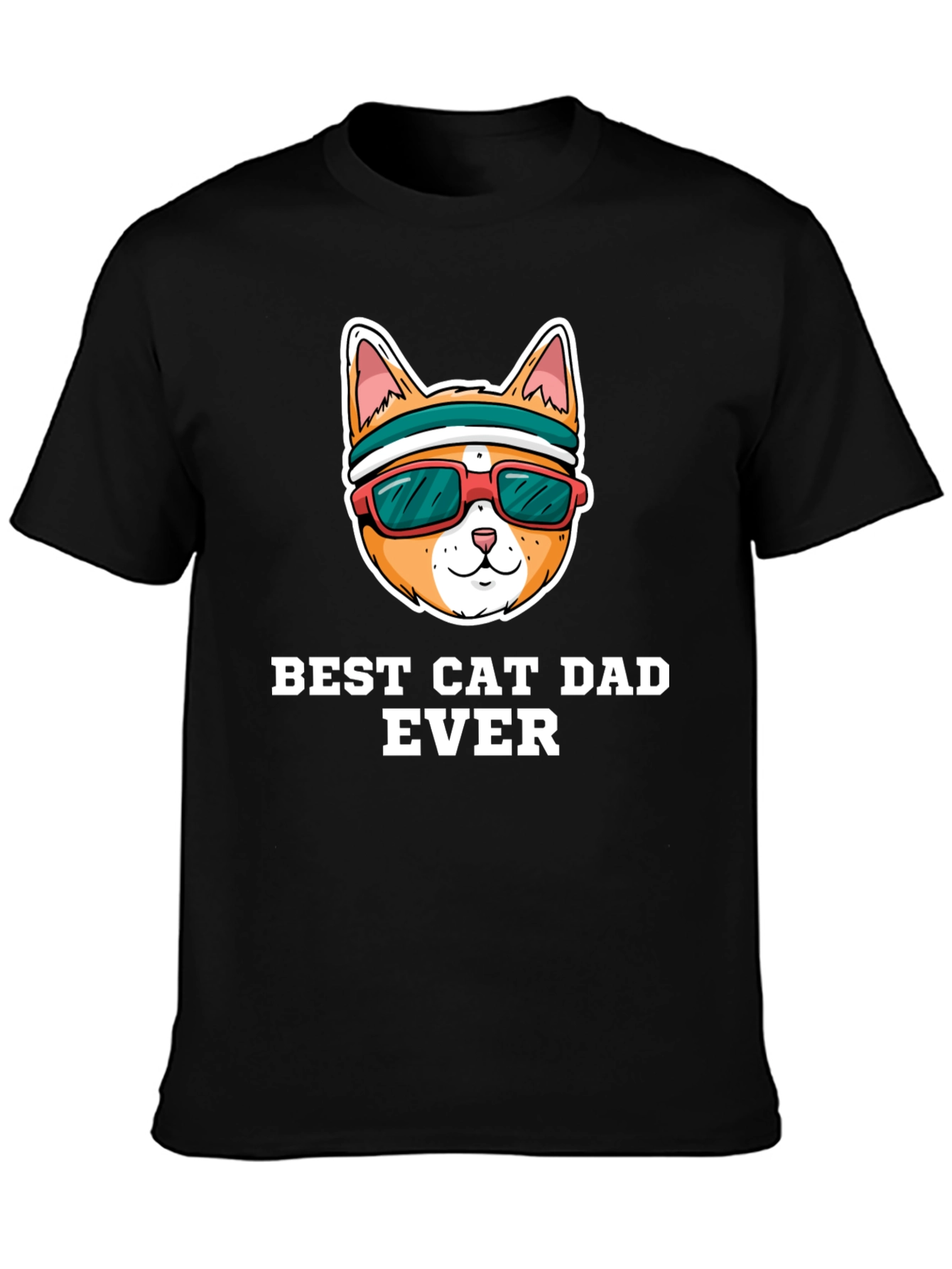 Best Cat Dad Ever Graphic Tee