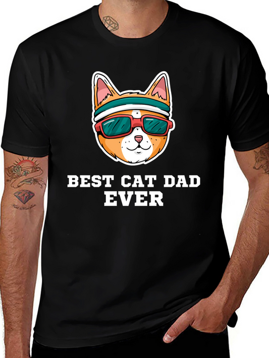 Best Cat Dad Ever Graphic Tee
