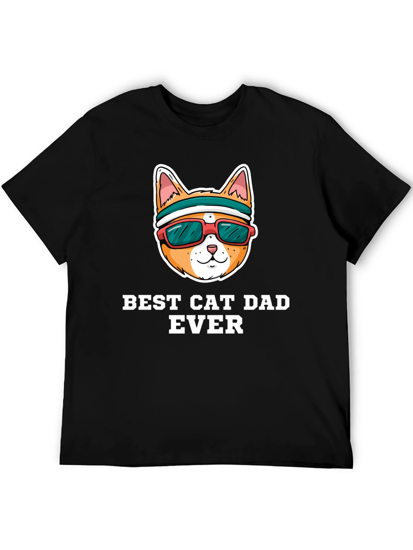Best Cat Dad Ever Graphic Tee