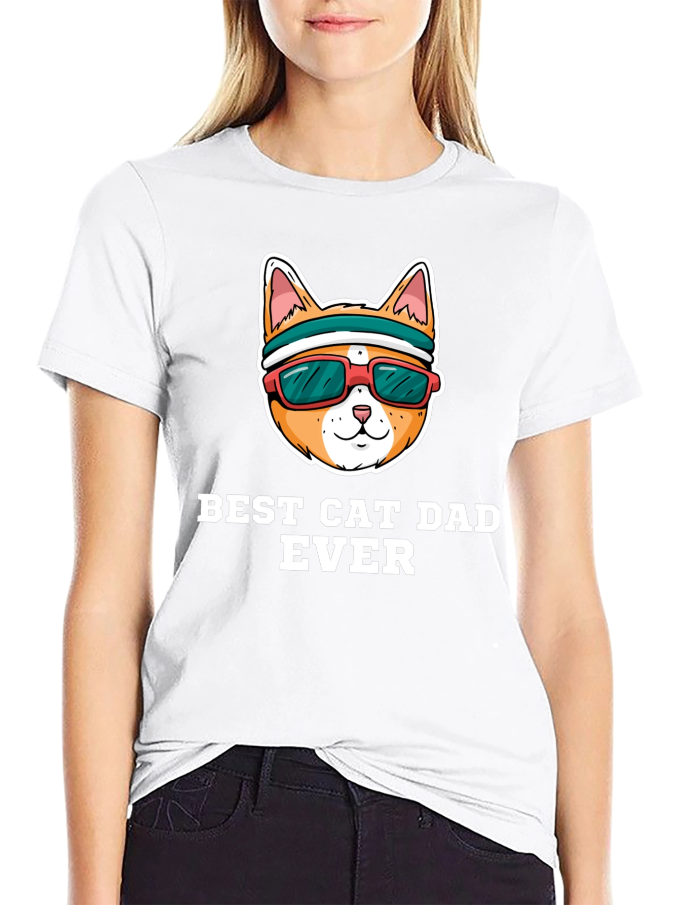 Best Cat Dad Ever Graphic Tee