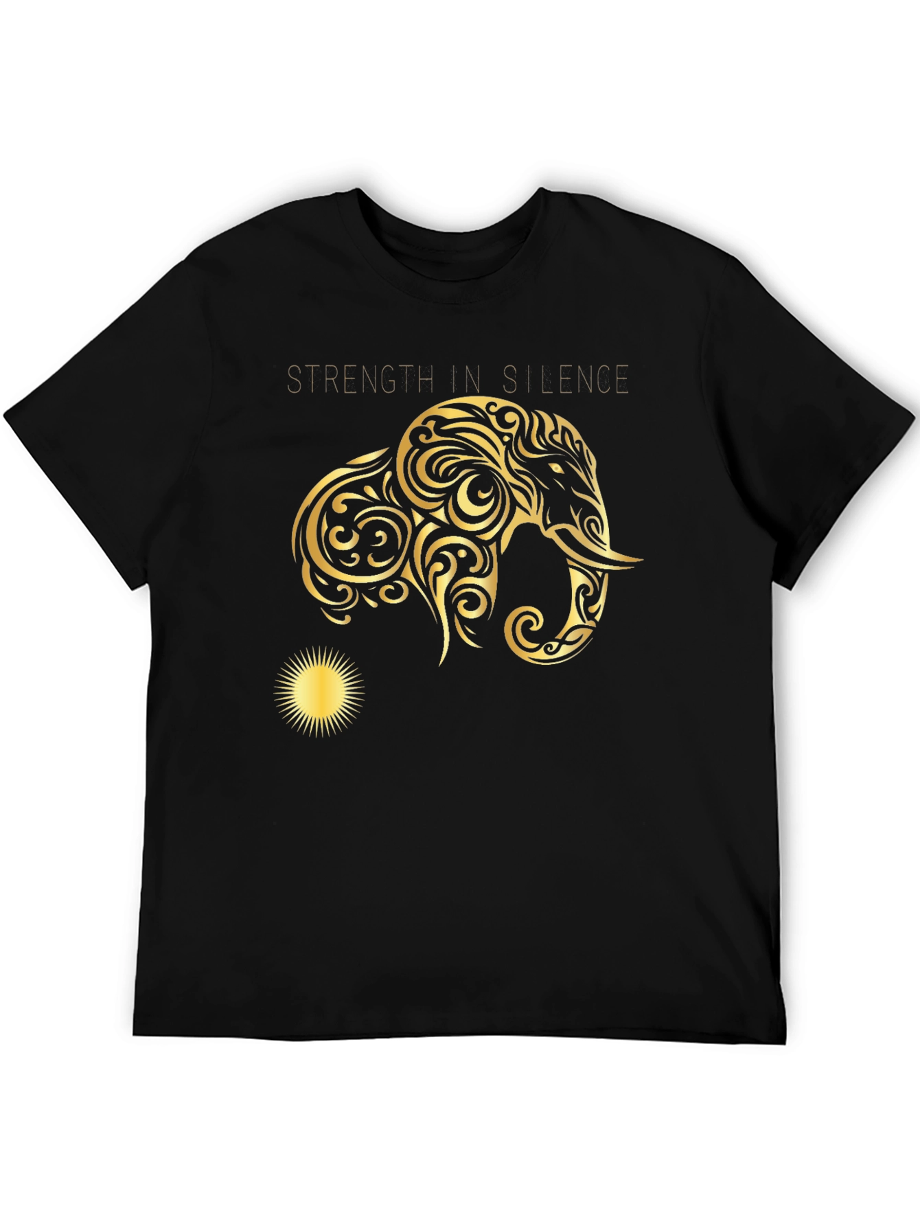 Strength in Silence Graphic Tee - Black