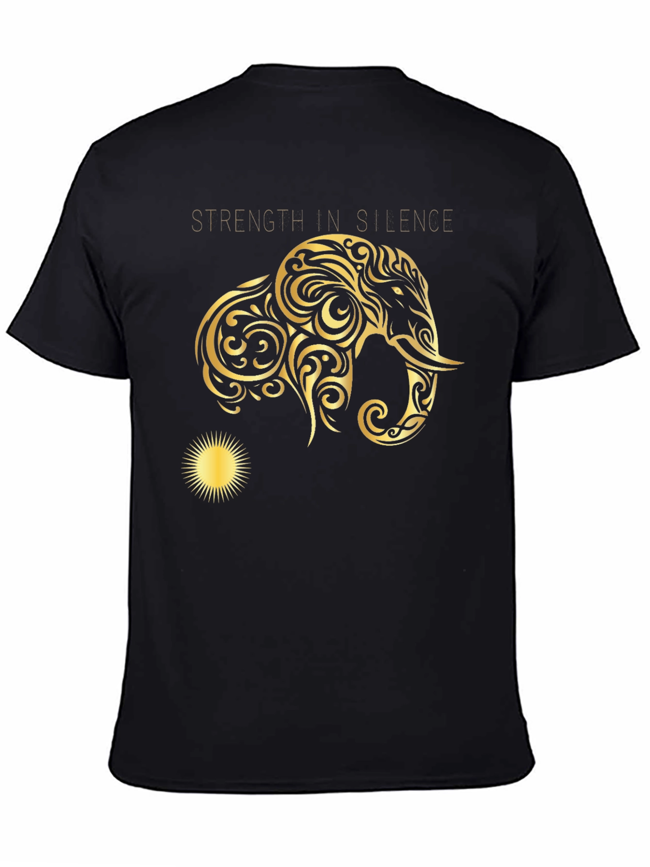 Strength in Silence Graphic Tee - Black