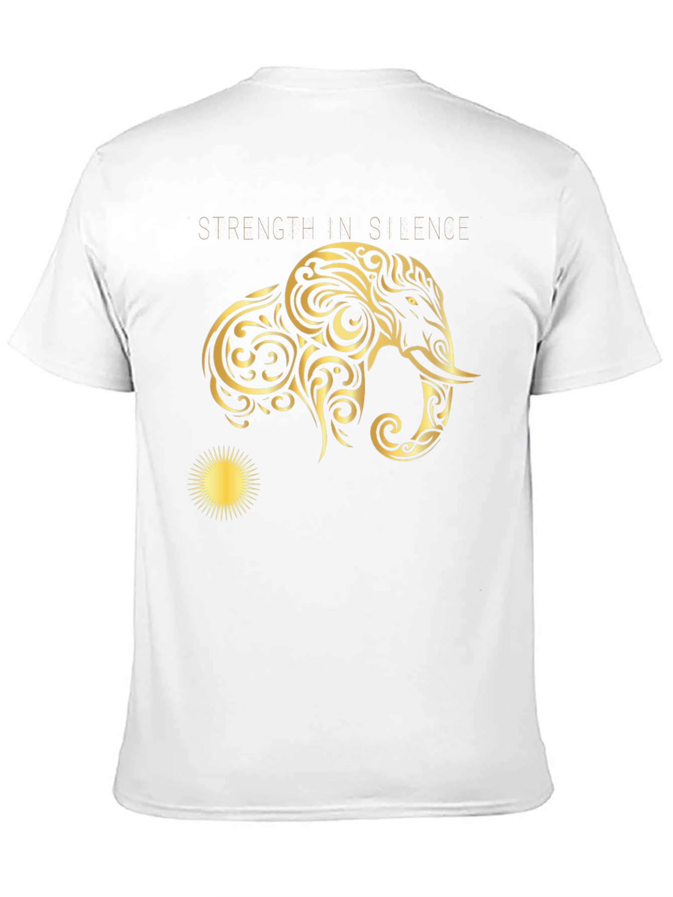 Strength in Silence Graphic Tee - Black