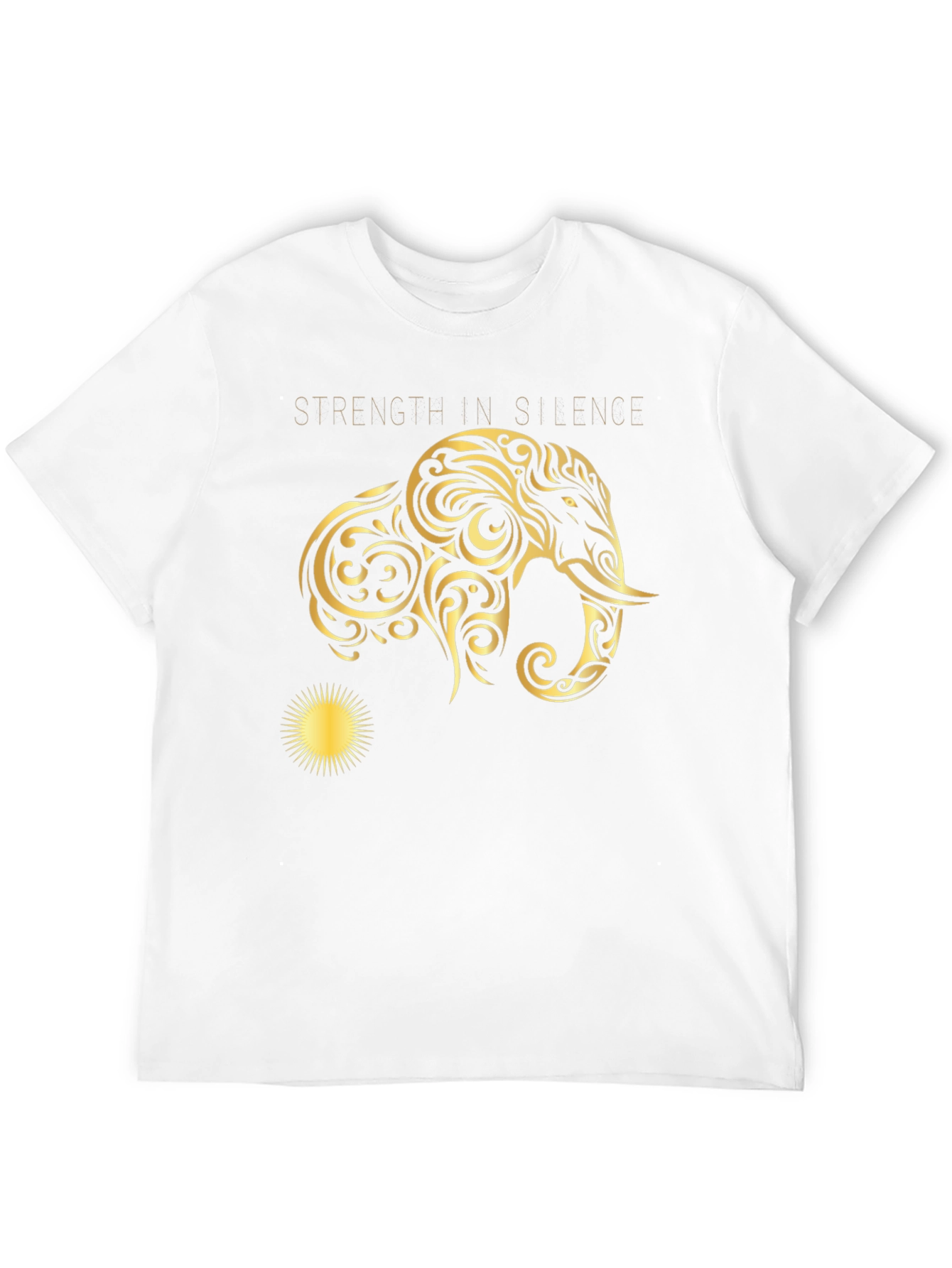 Strength in Silence Graphic Tee - Black