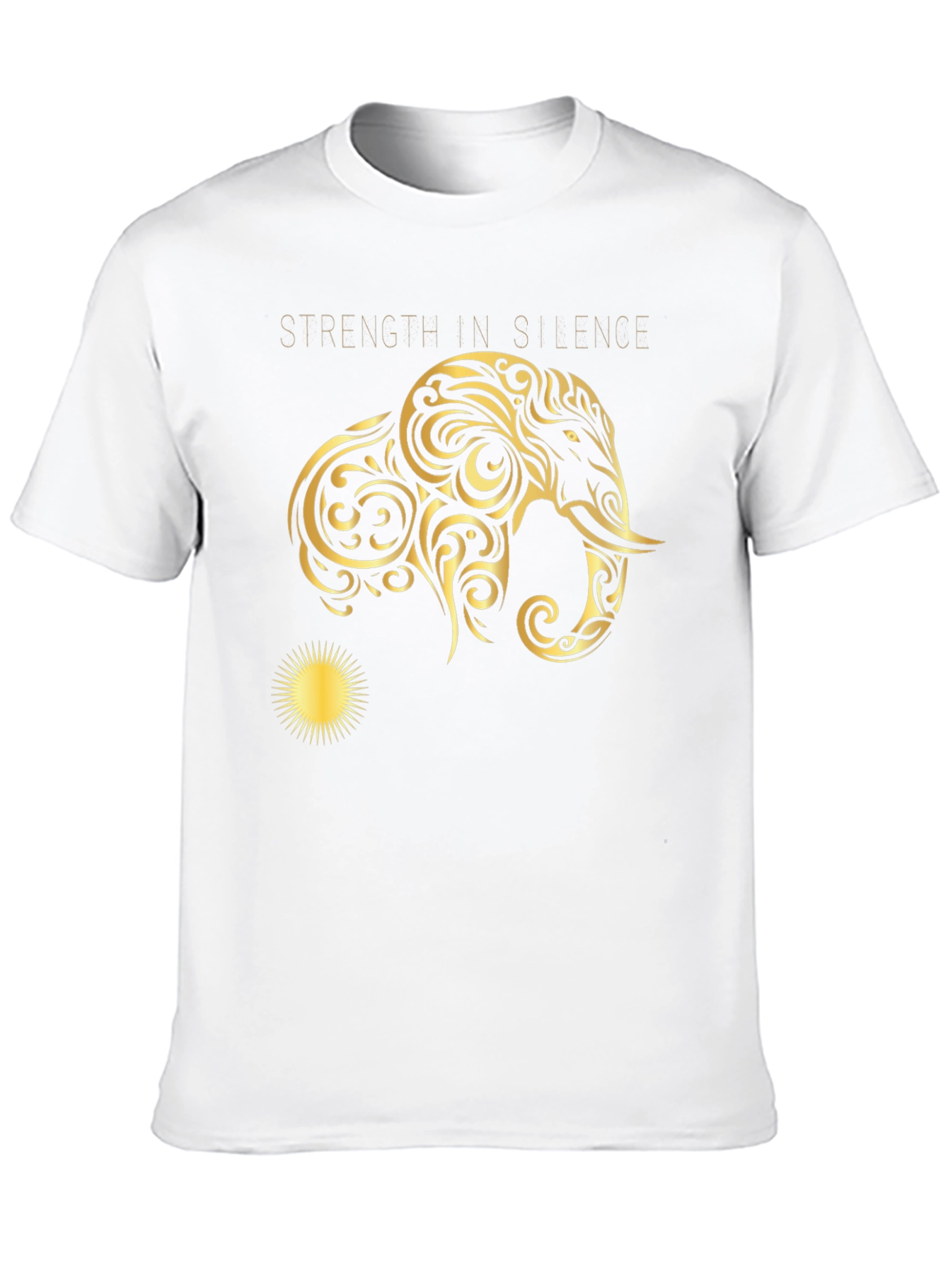 Strength in Silence Graphic Tee - Black