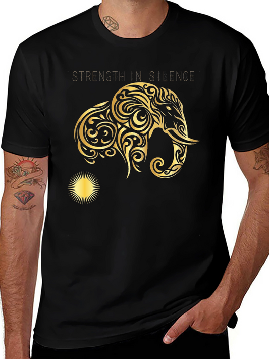 Strength in Silence Graphic Tee - Black
