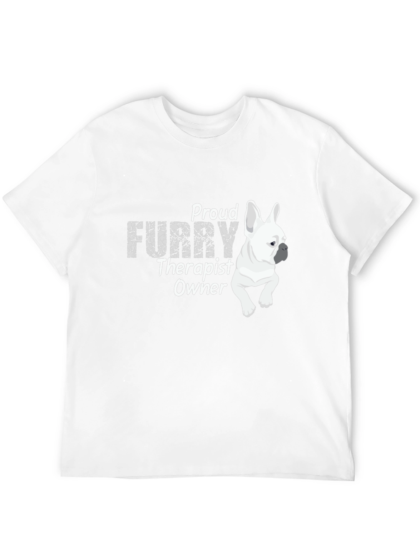 Proud Furry Therapist Owner Black T-Shirt