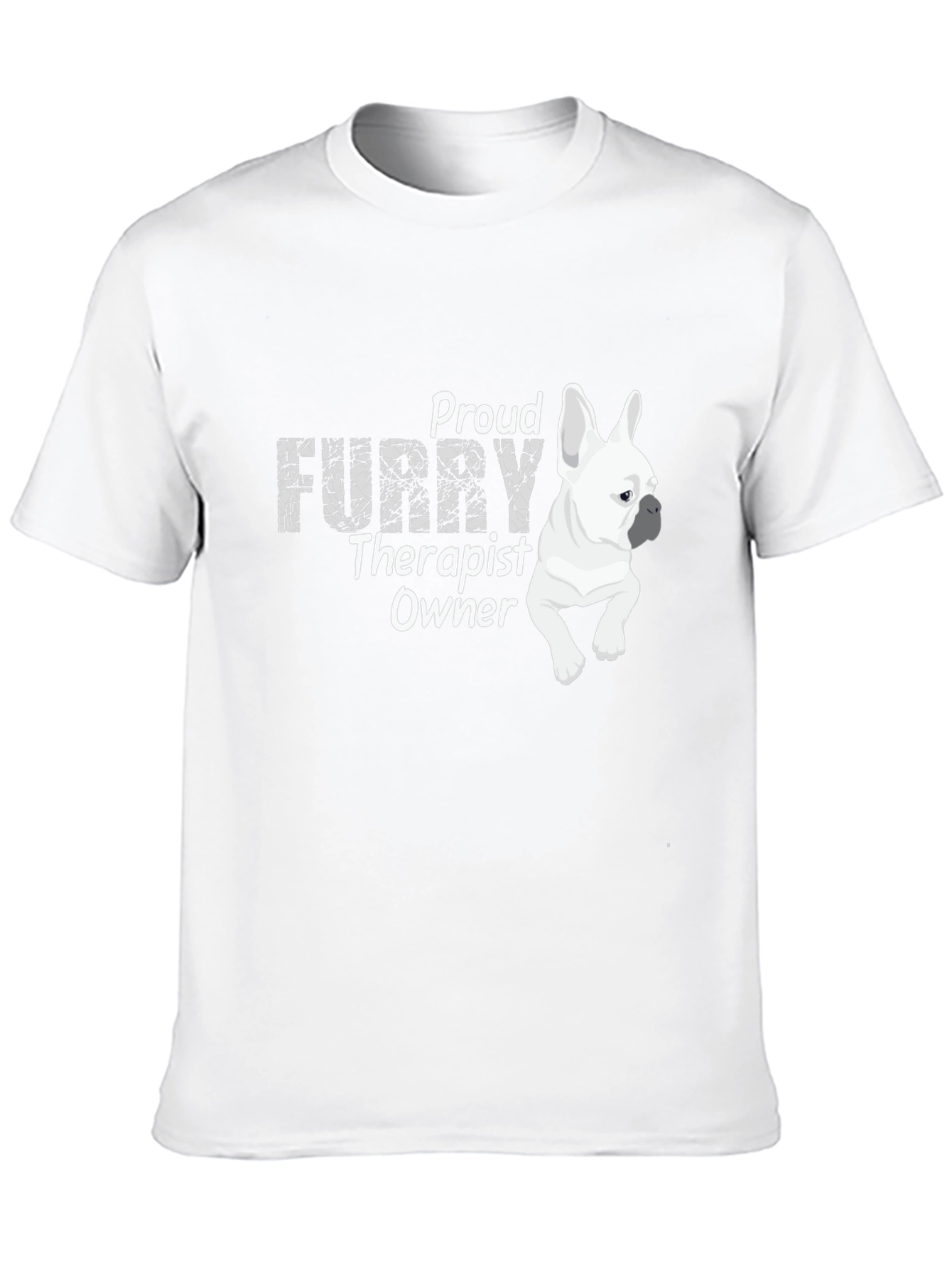 Proud Furry Therapist Owner Black T-Shirt