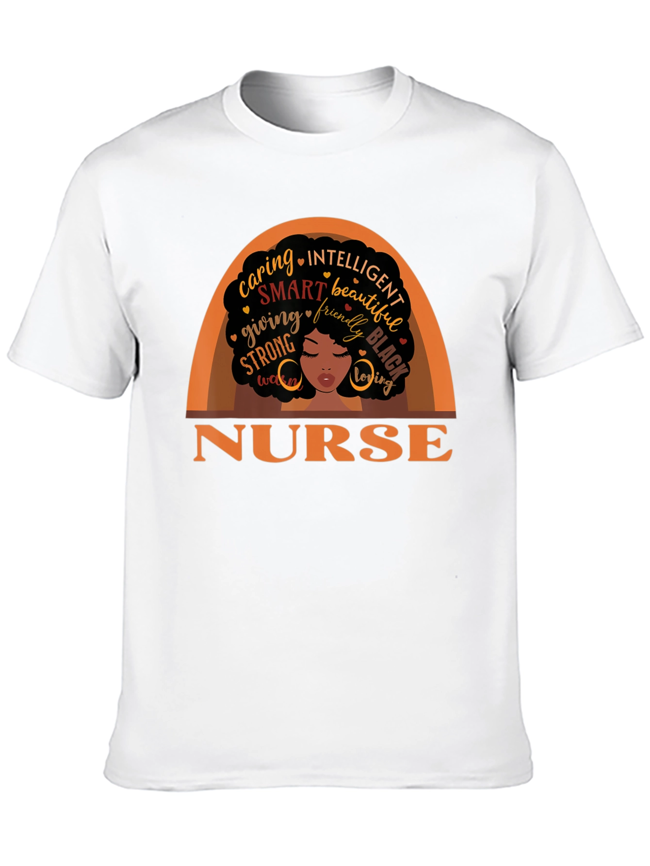 Black Nurse T-Shirt - Intelligent Caring Gift