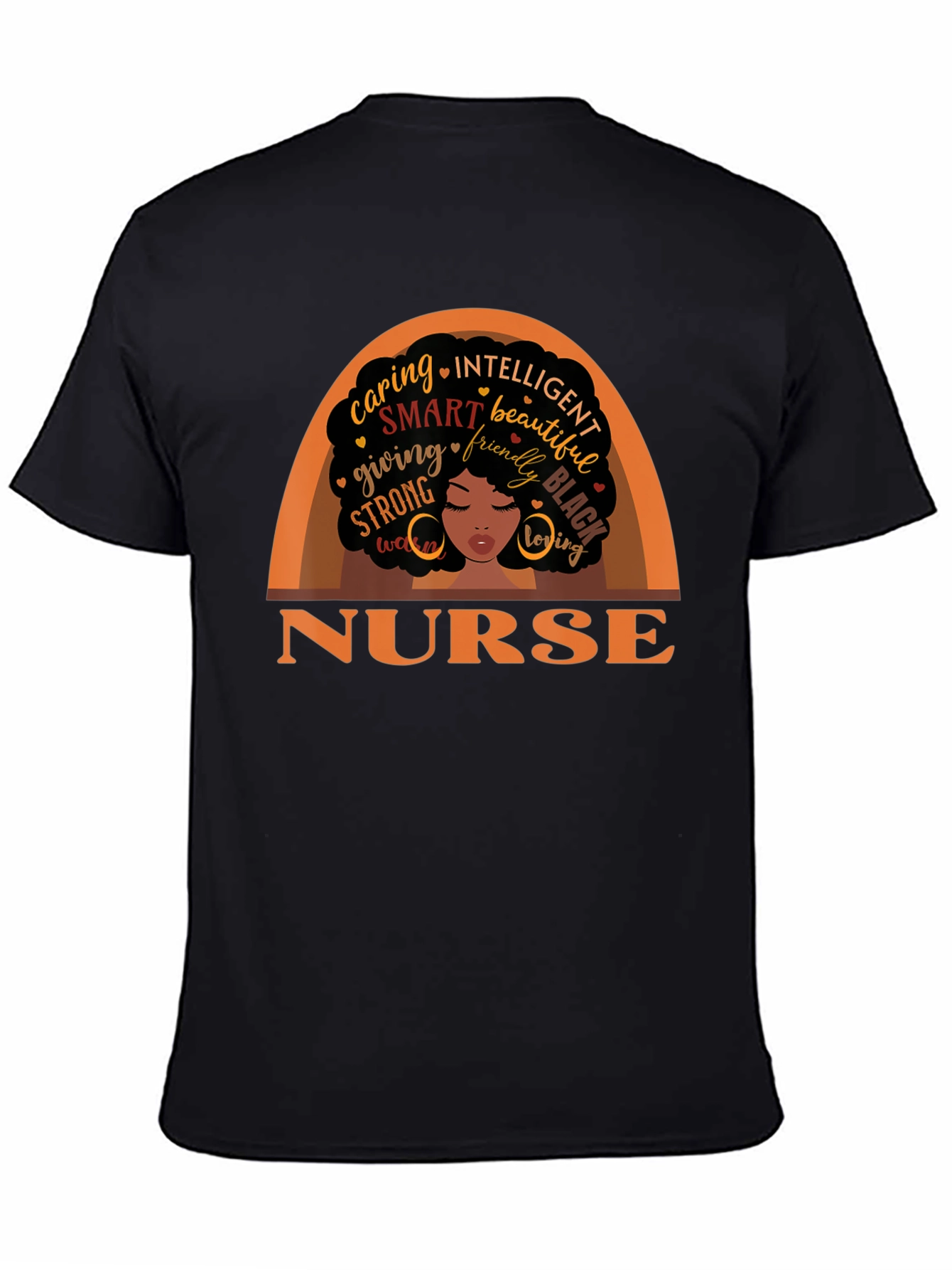 Black Nurse T-Shirt - Intelligent Caring Gift